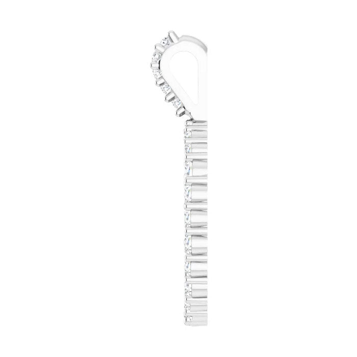 3/4 CTW Natural Diamond Scattered Circle Pendant or Necklace 16-18" in 14K Yellow, White, or Rose Gold