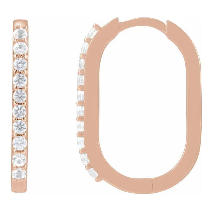14mm Hoop Earrings 14K Gold