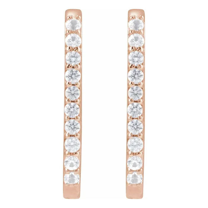 14mm Hoop Earrings 14K Gold