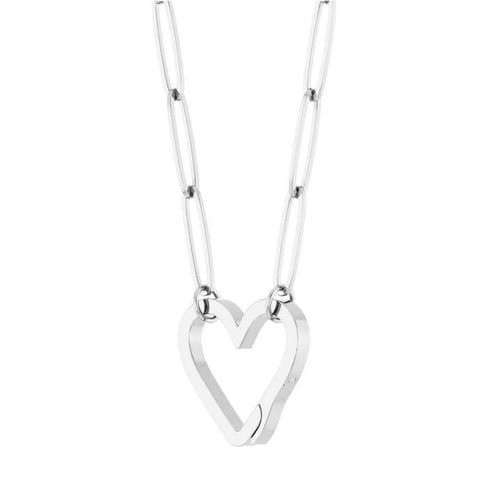 Yellow Heart Charm Pendant Necklace