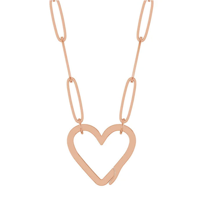 Yellow Heart Charm Pendant Necklace