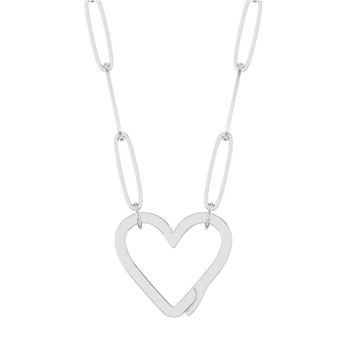 Yellow Heart Charm Pendant Necklace