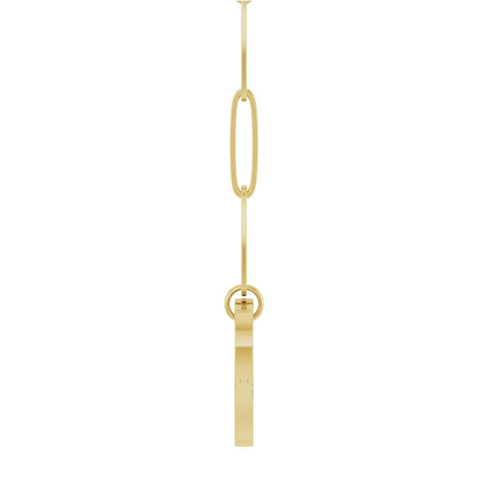 Yellow Heart Charm Pendant Necklace