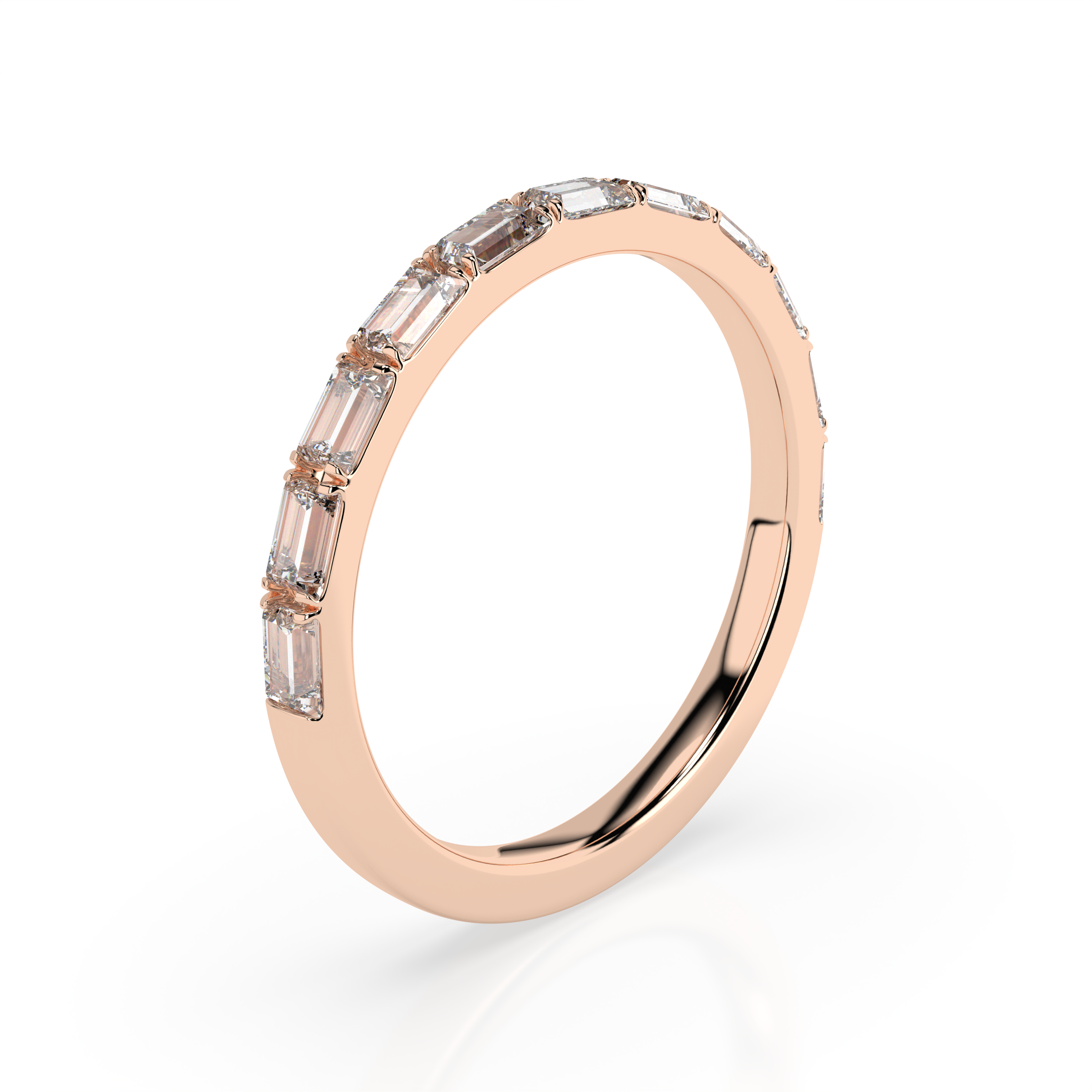 The Gianna Baguette Cut Natural Diamond Ring