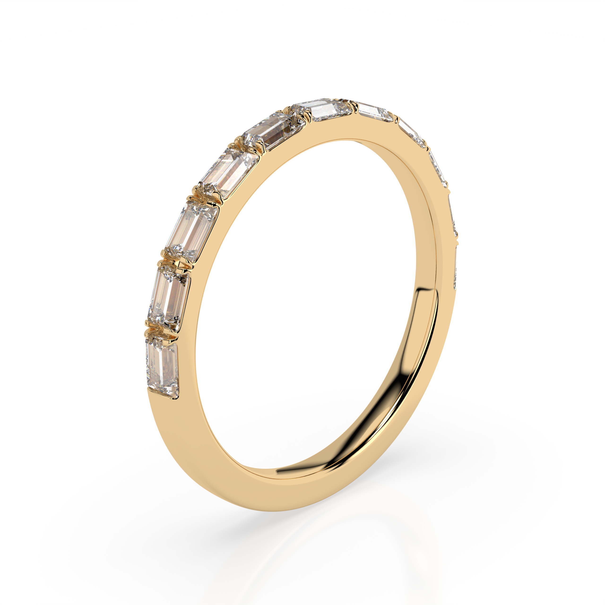 The Gianna Baguette Cut Natural Diamond Ring