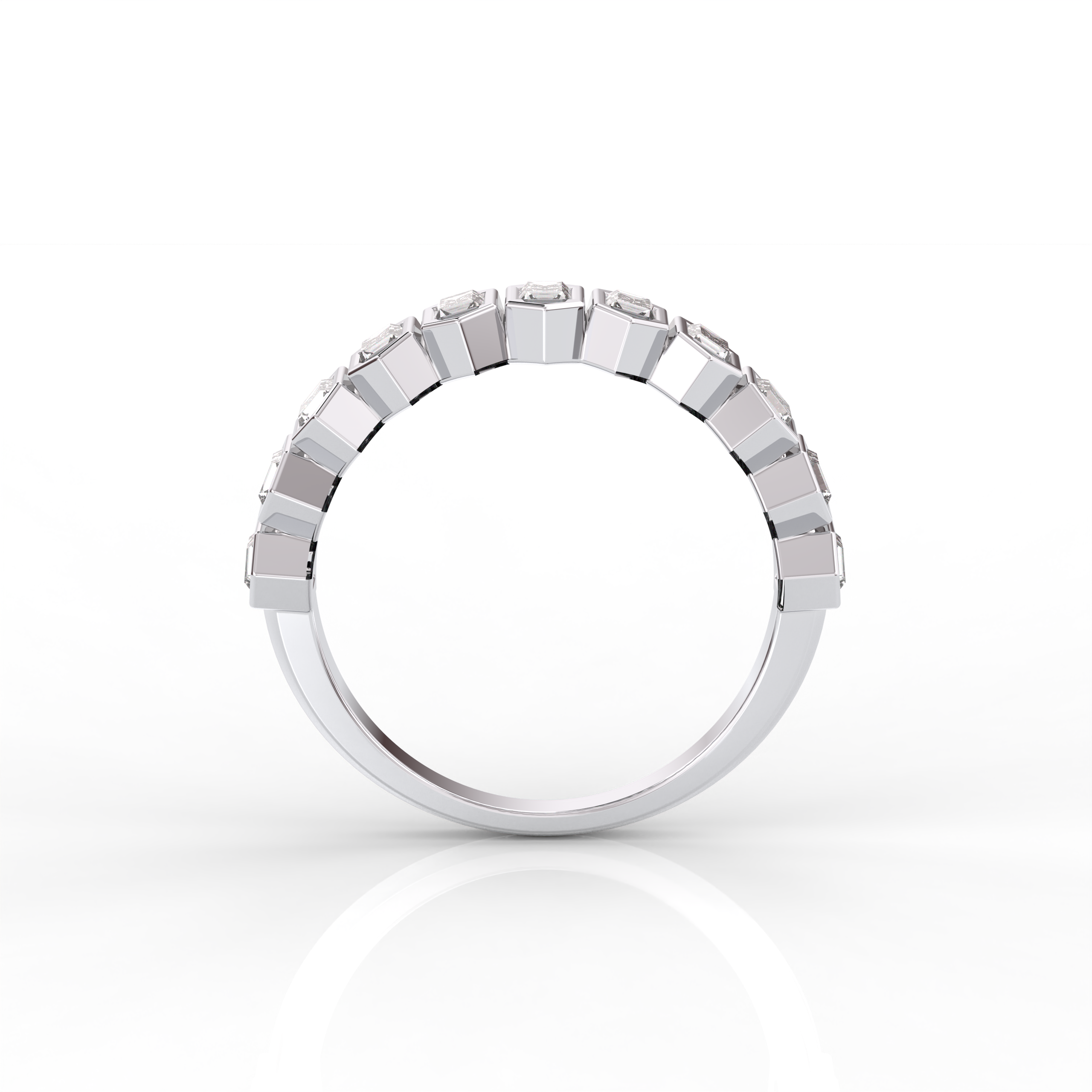 The Aria Baguette Cut Natural Diamond Ring