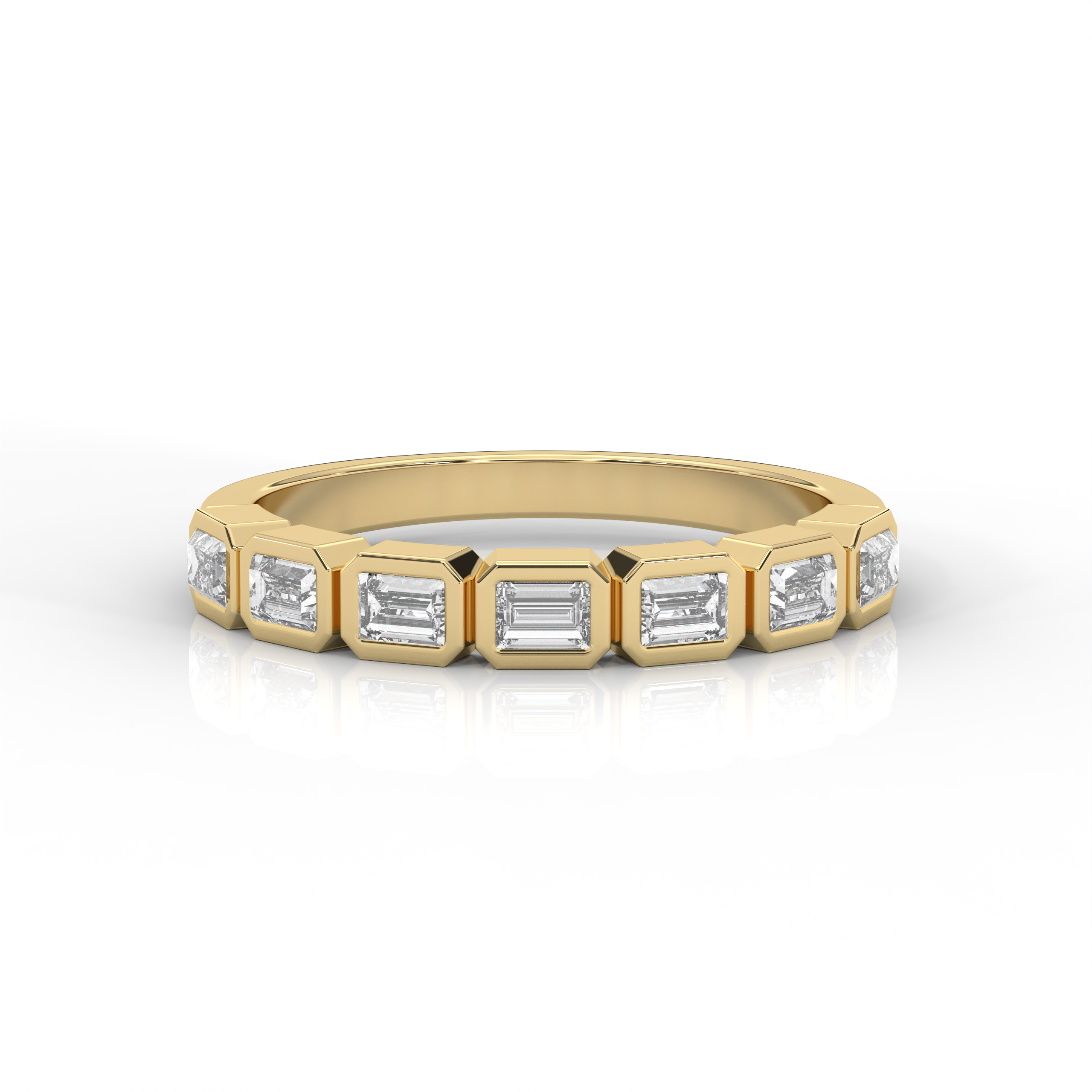 The Layla Baguette Cut Natural Diamond Ring