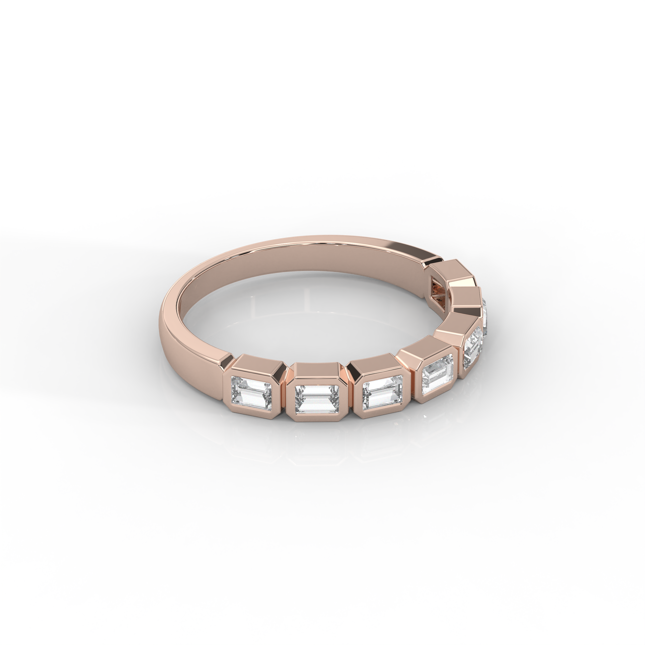The Layla Baguette Cut Natural Diamond Ring
