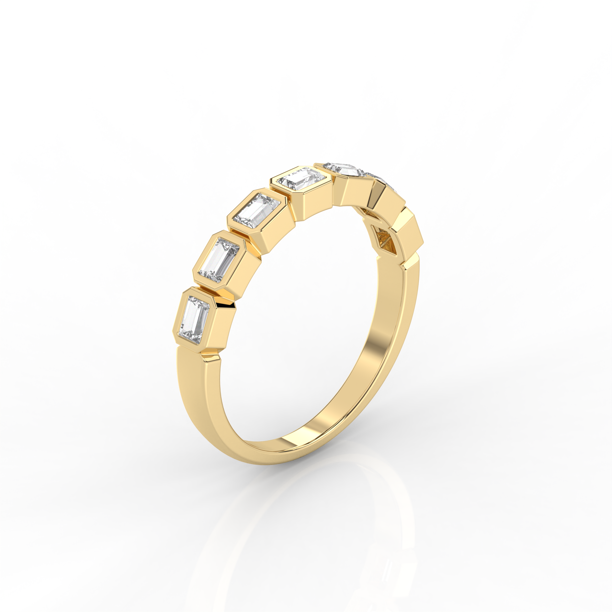 The Layla Baguette Cut Natural Diamond Ring