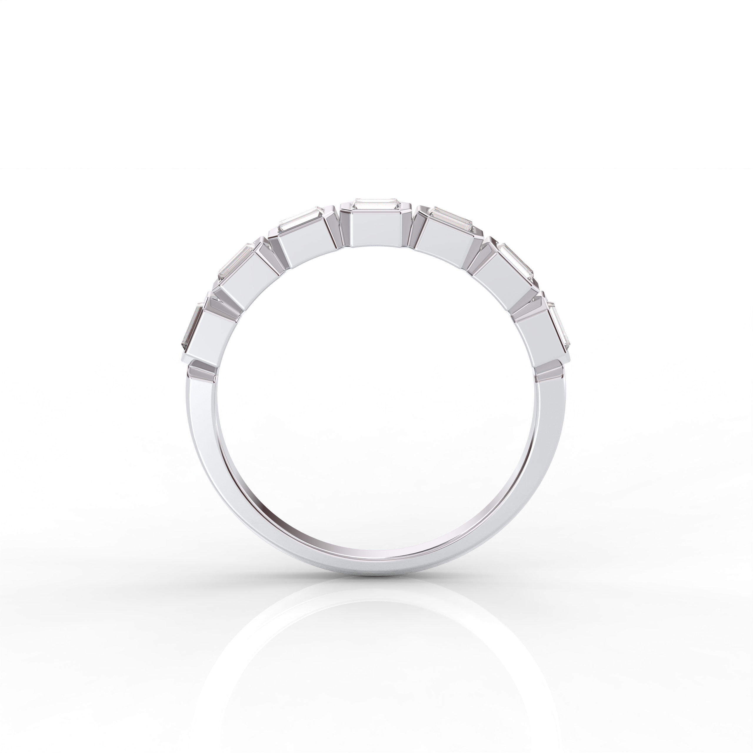 The Layla Baguette Cut Natural Diamond Ring