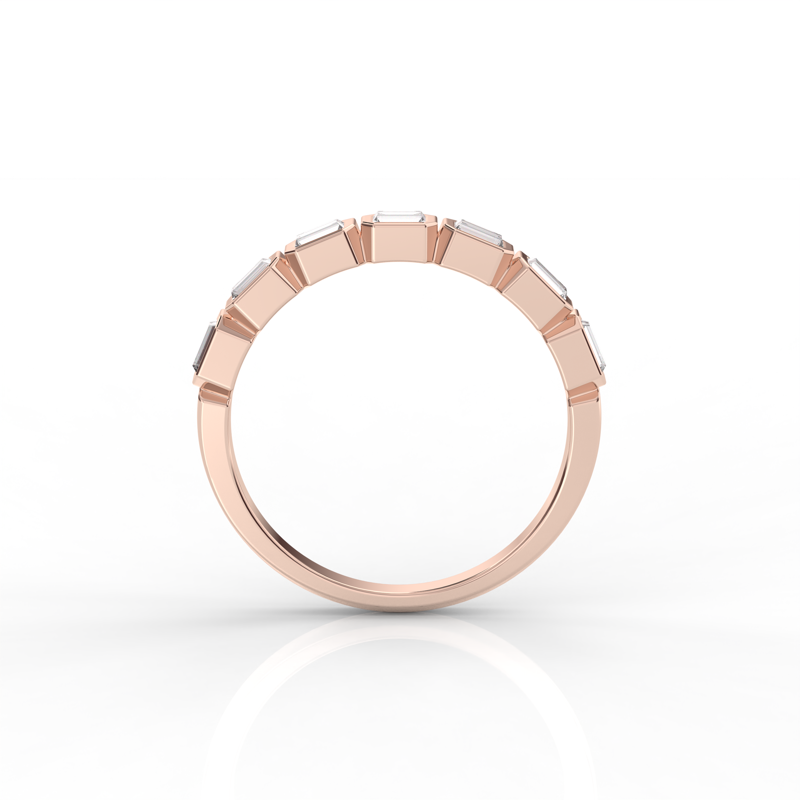 The Layla Baguette Cut Natural Diamond Ring