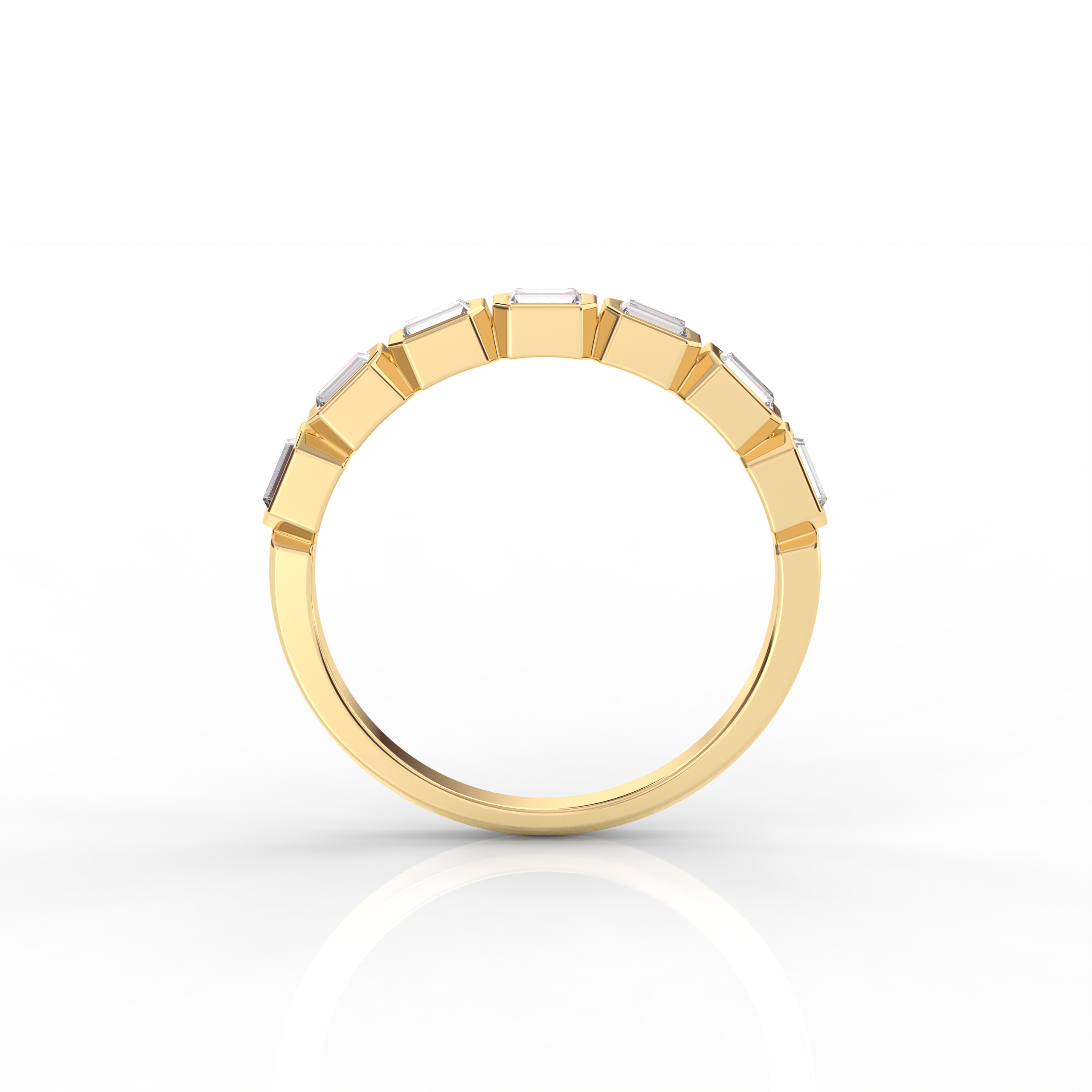 The Layla Baguette Cut Natural Diamond Ring