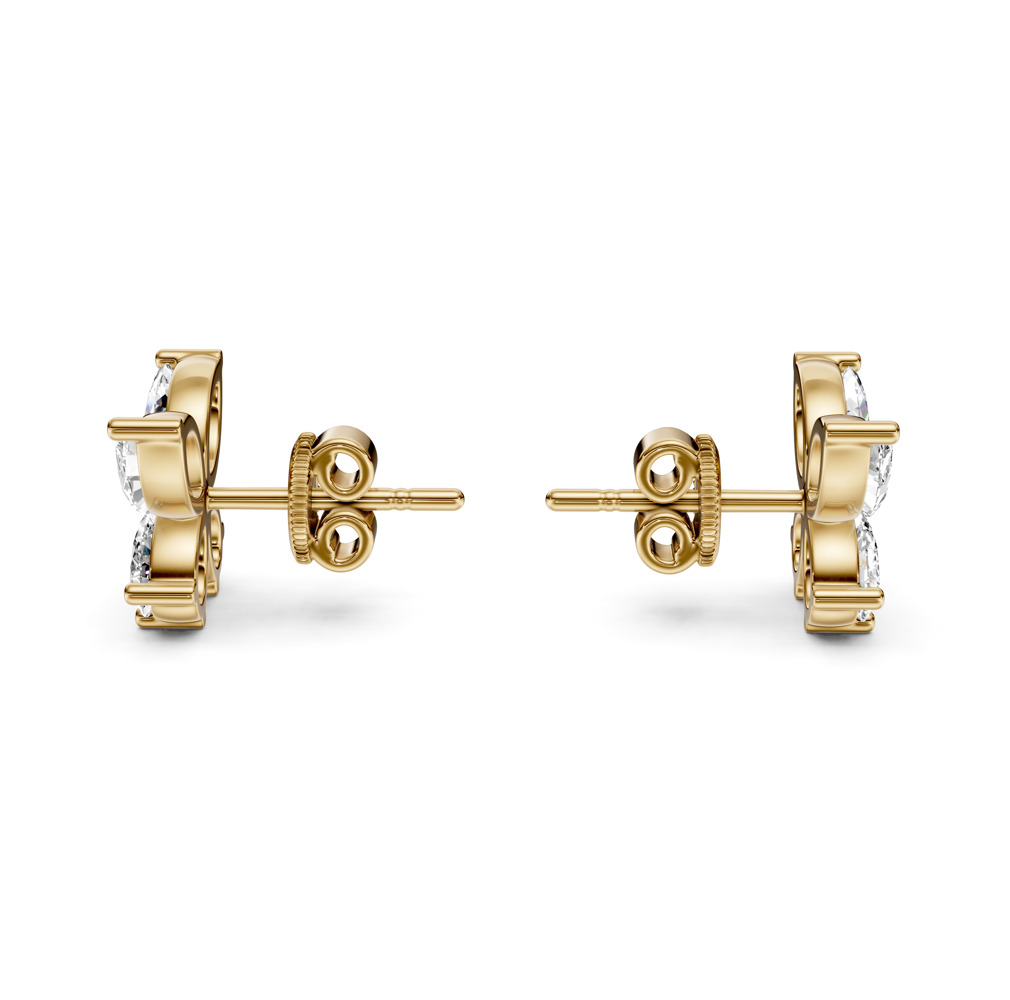 Butterfly Diamond Stud Earrings