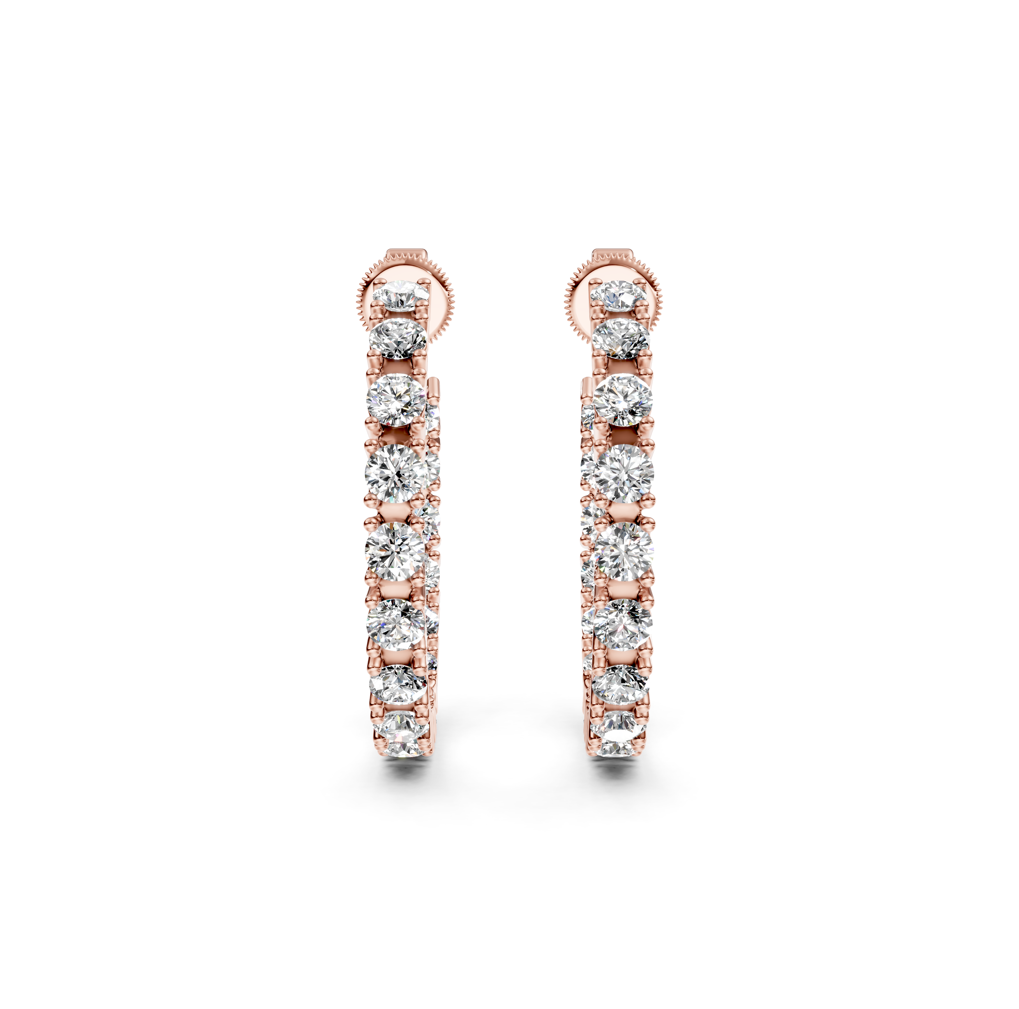 Inside-Out Diamond Hoop Earrings