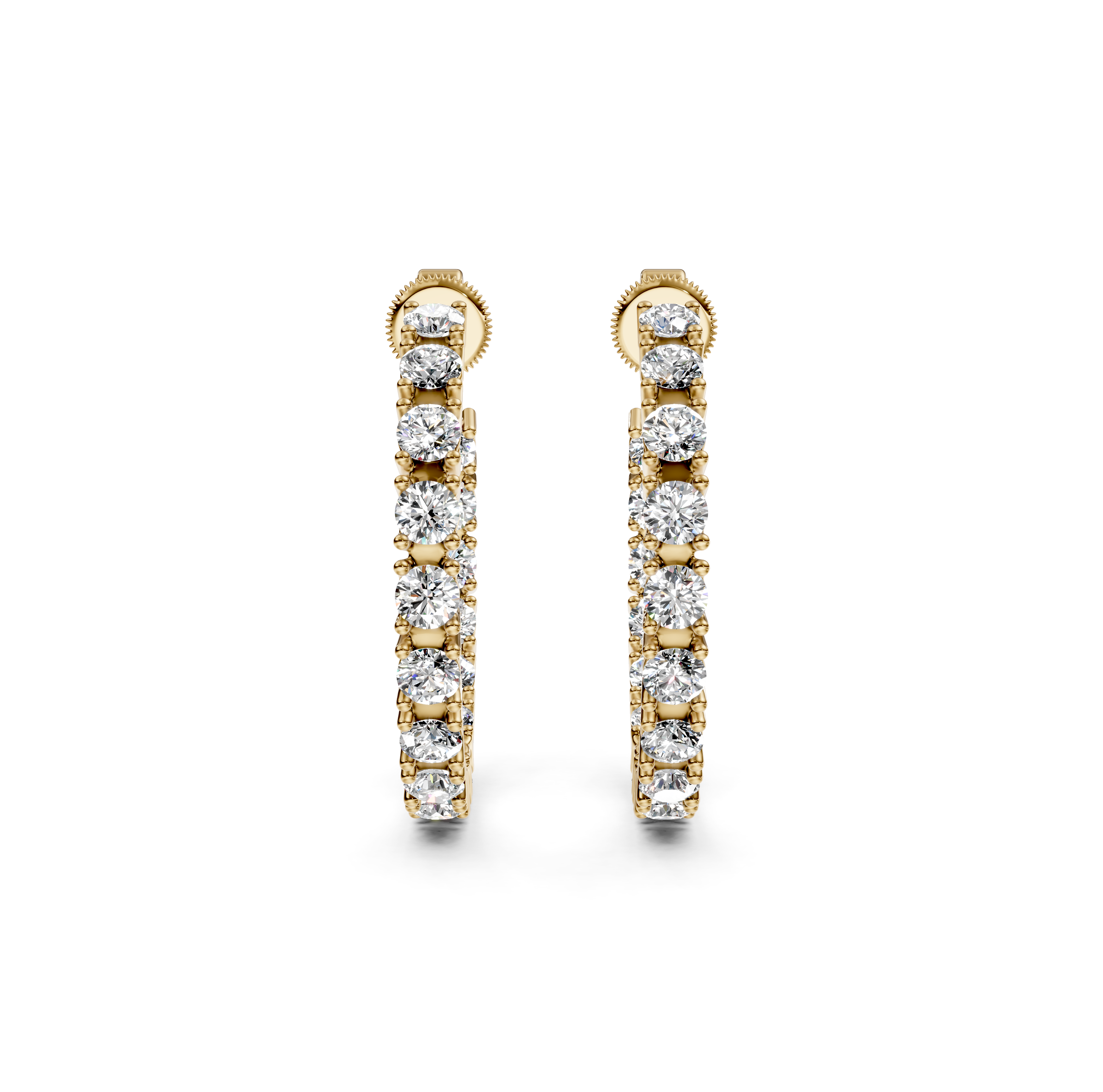 Inside-Out Diamond Hoop Earrings