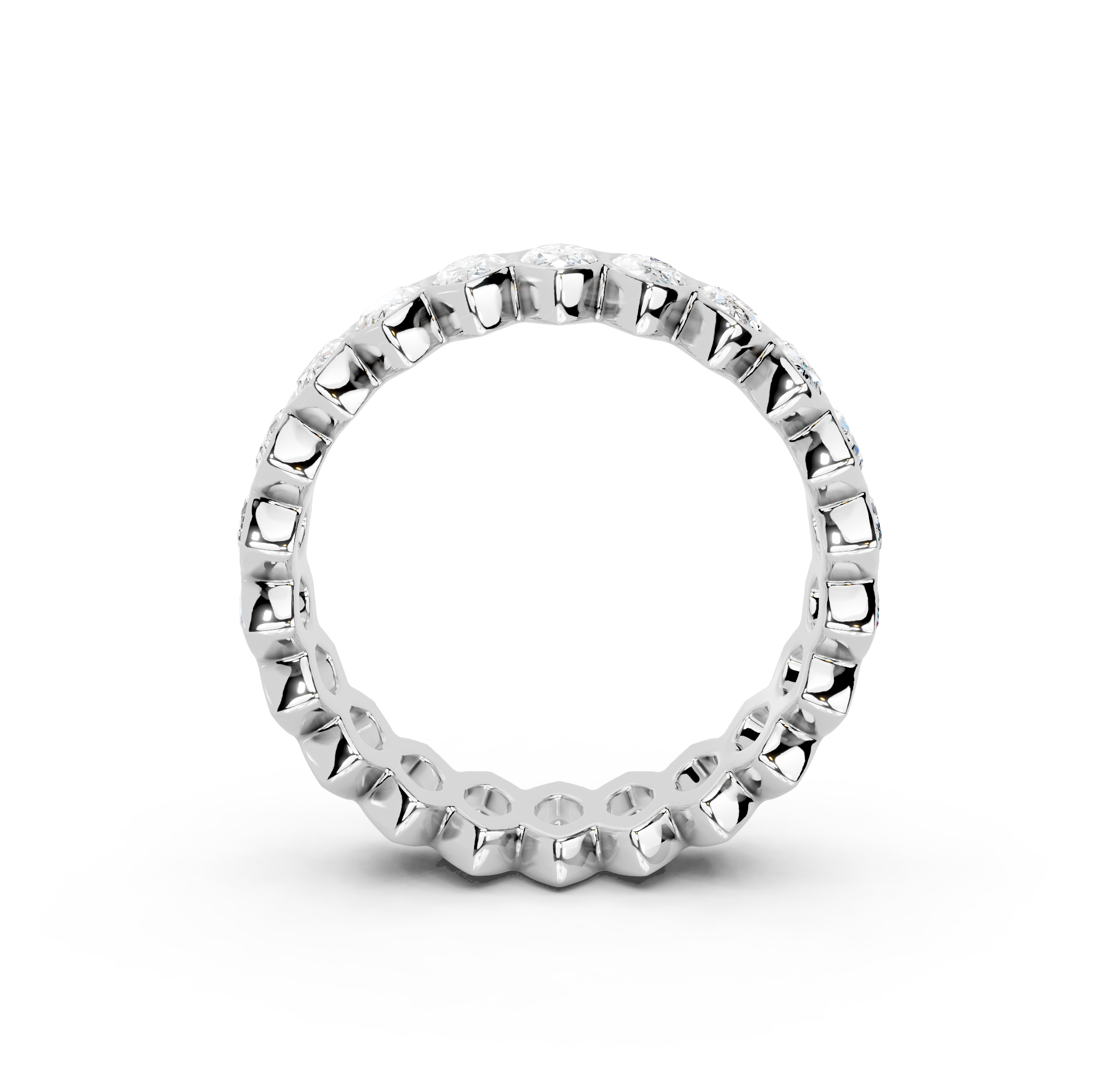 Marquise Cut Bezel Eternity Band