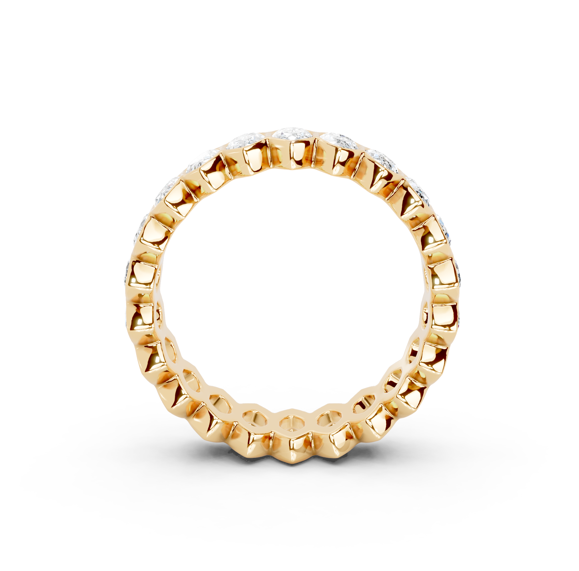 Marquise Cut Bezel Eternity Band