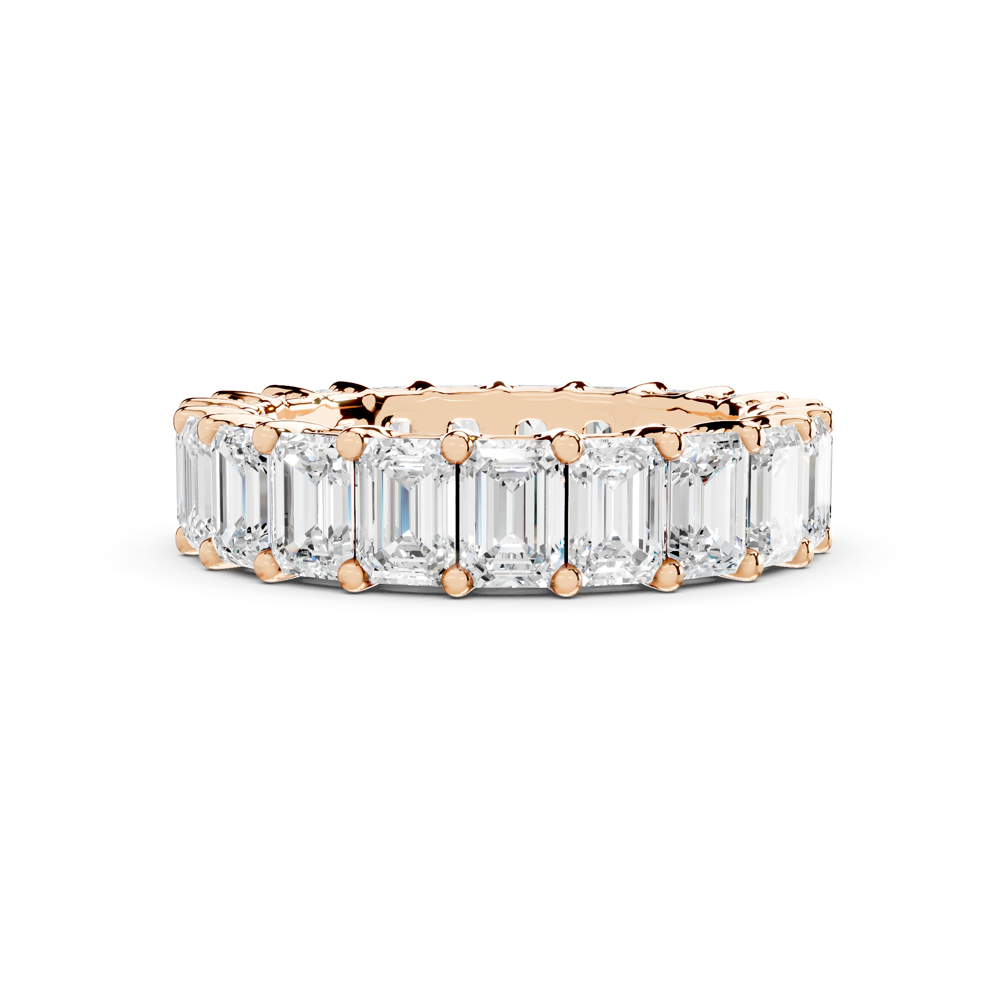 Emerald Cut Eternity Band