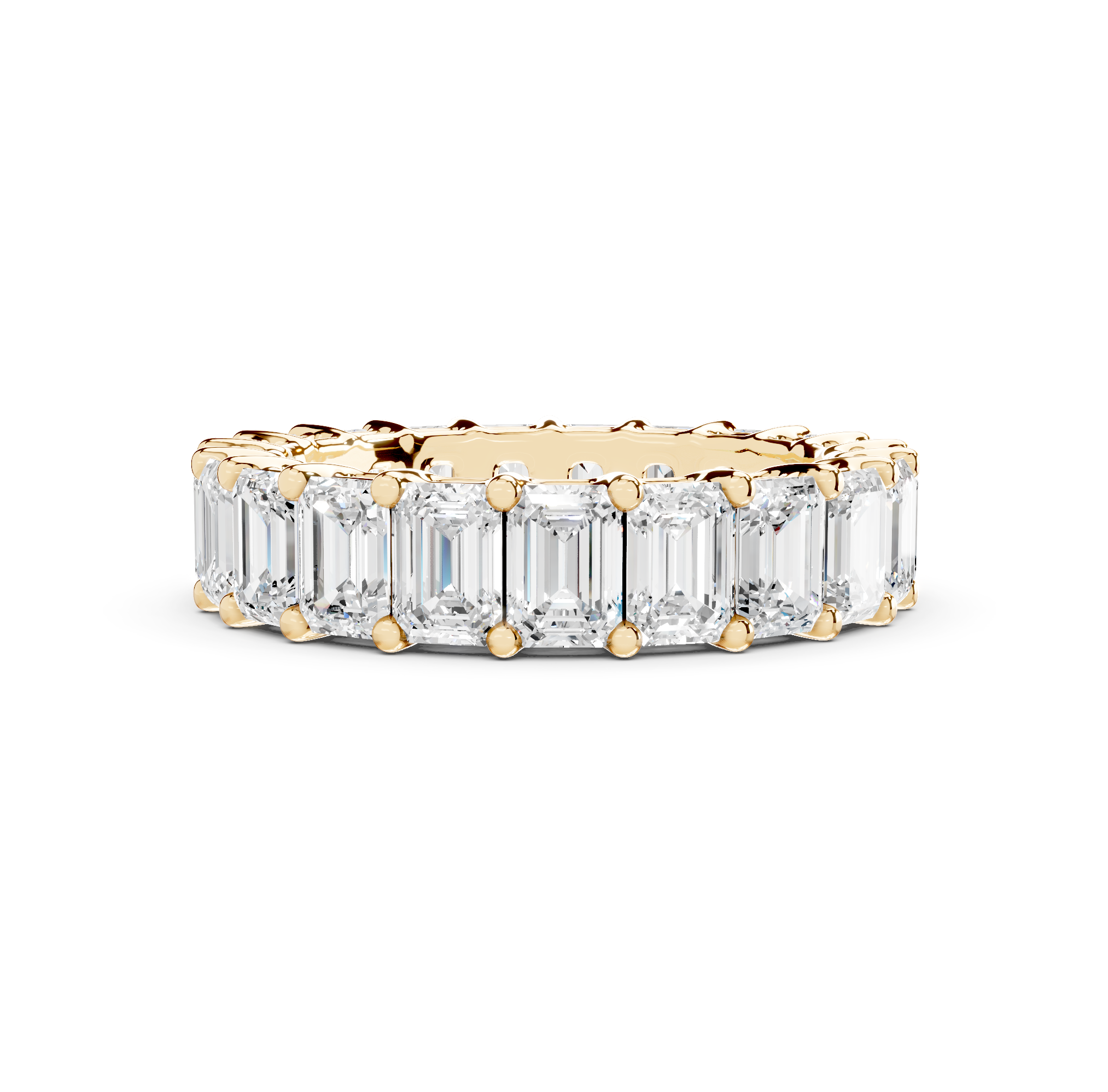 Emerald Cut Eternity Band