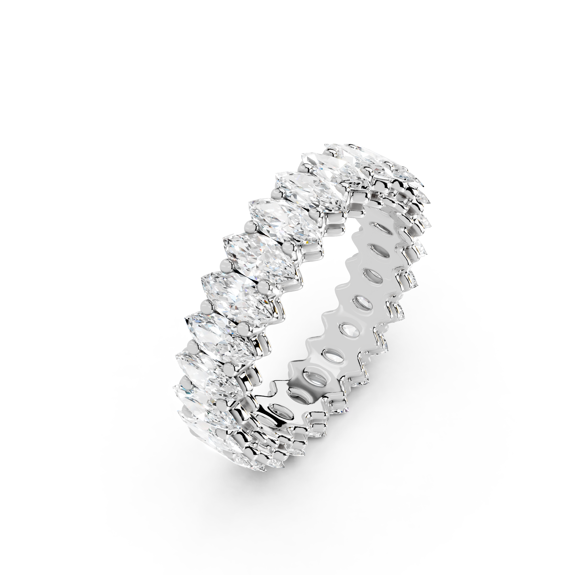 Marquise Cut Eternity Band