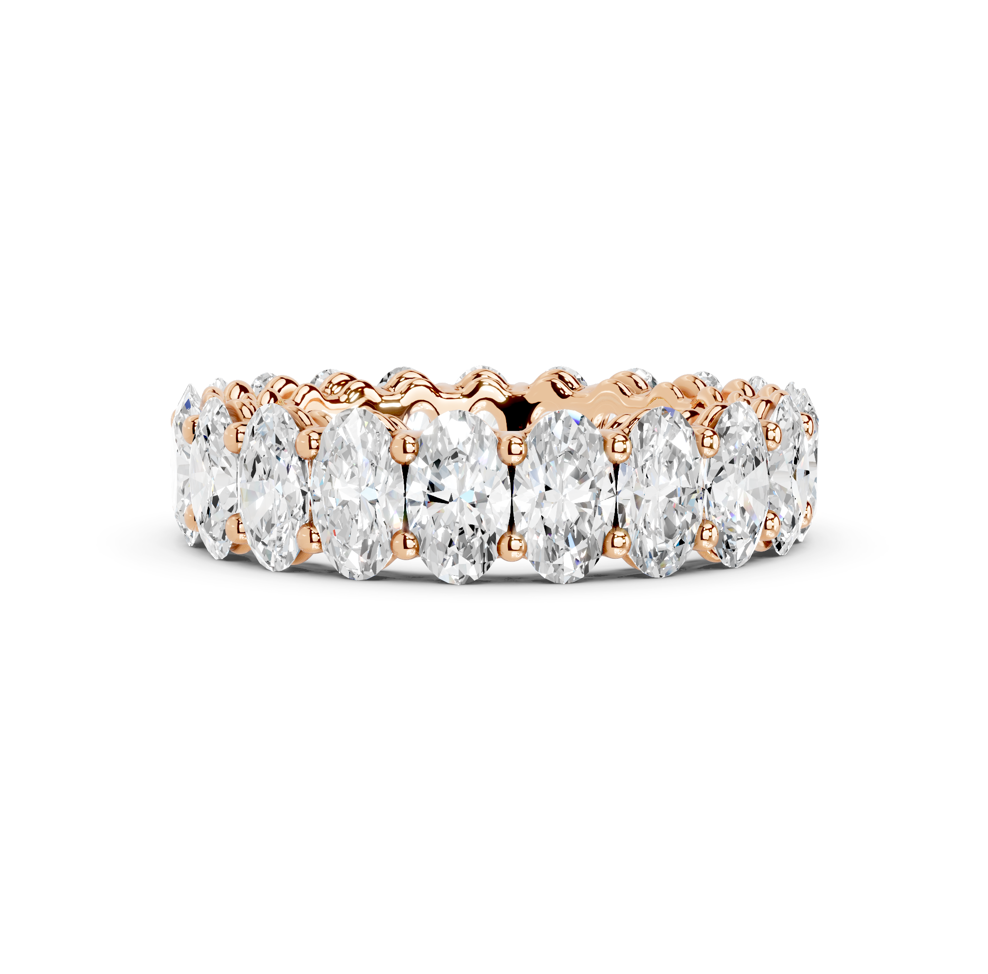 Oval Cut Eternity Band
