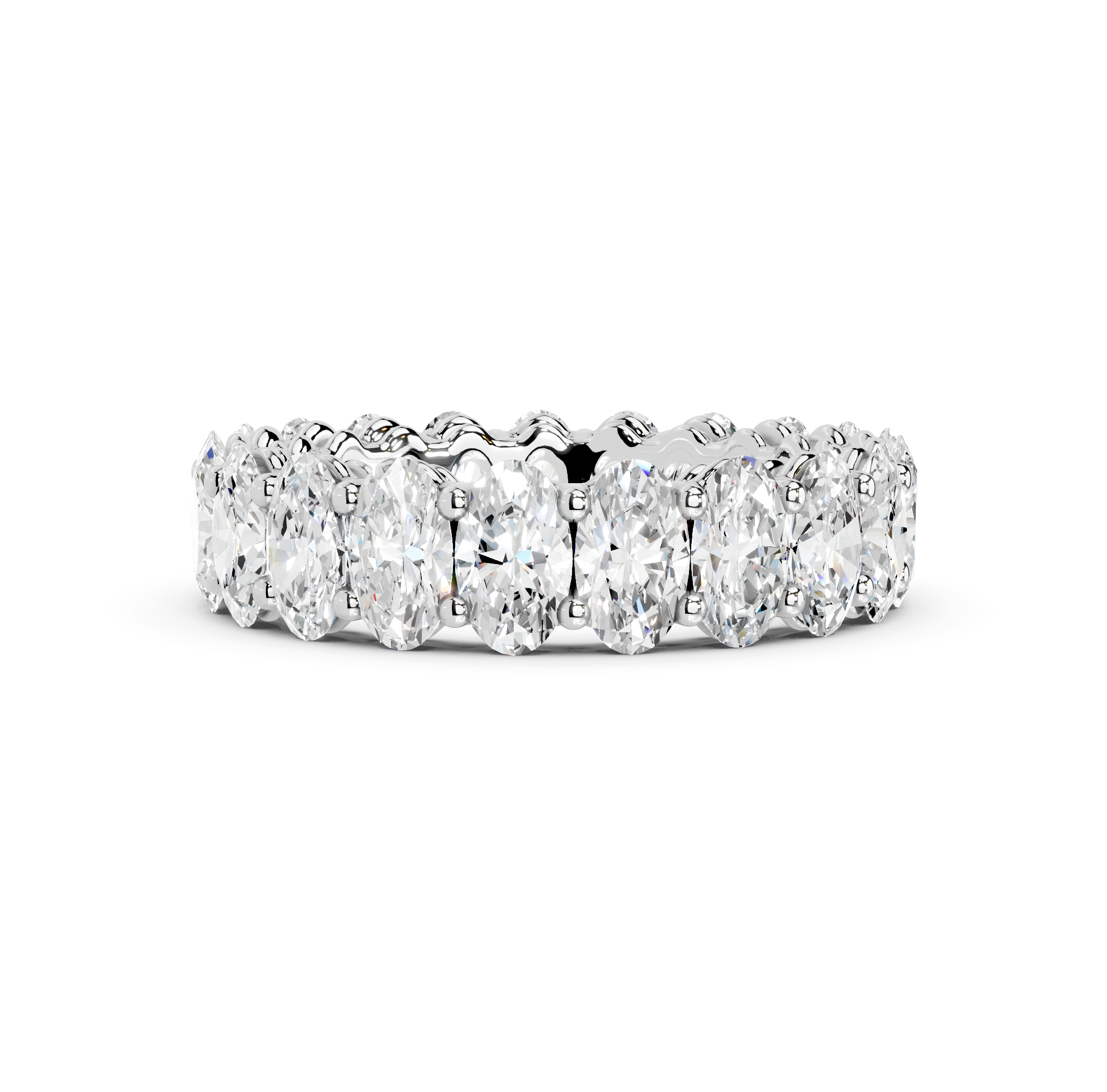 Oval Cut Eternity Band