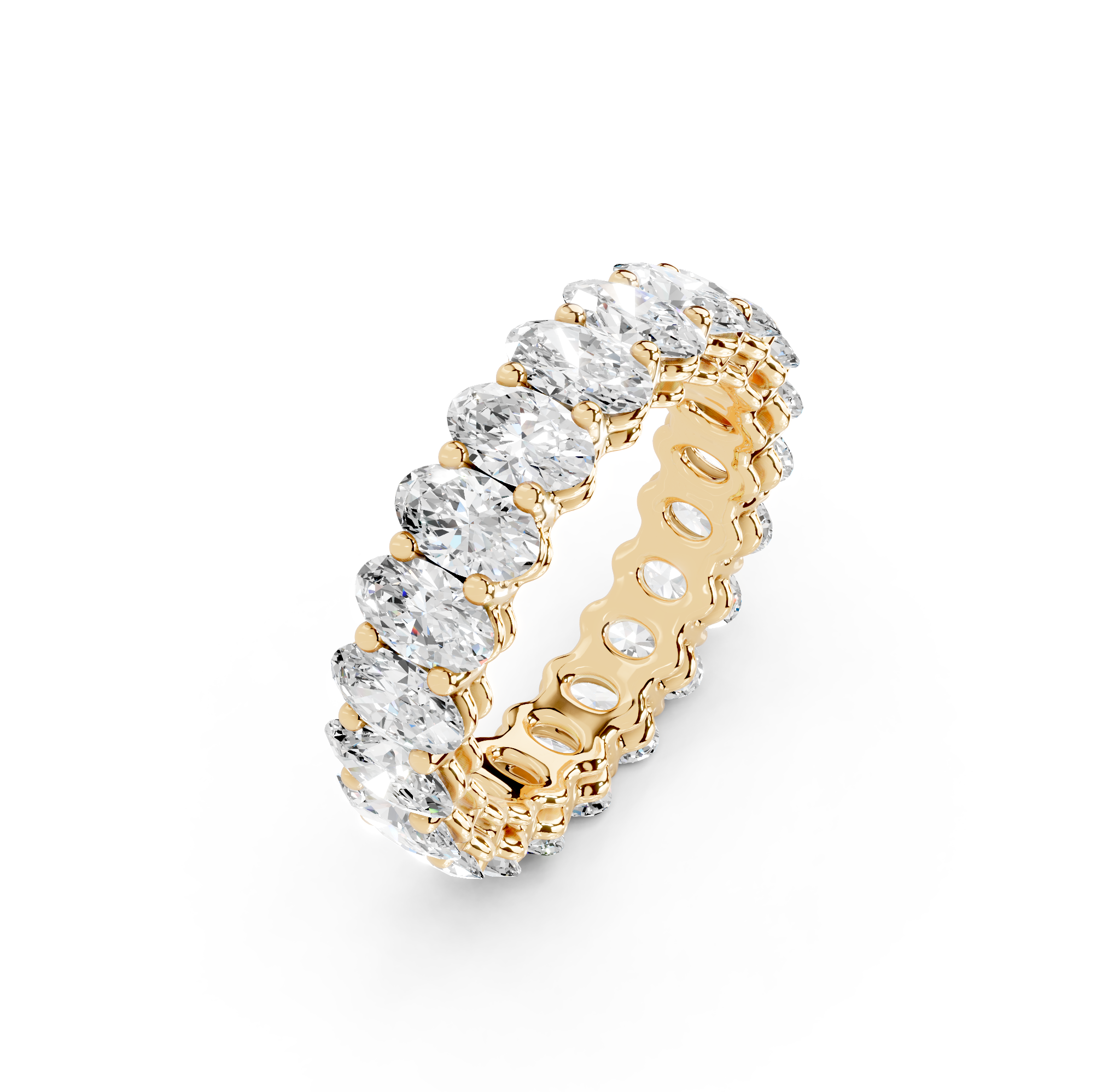 Oval Cut Eternity Band