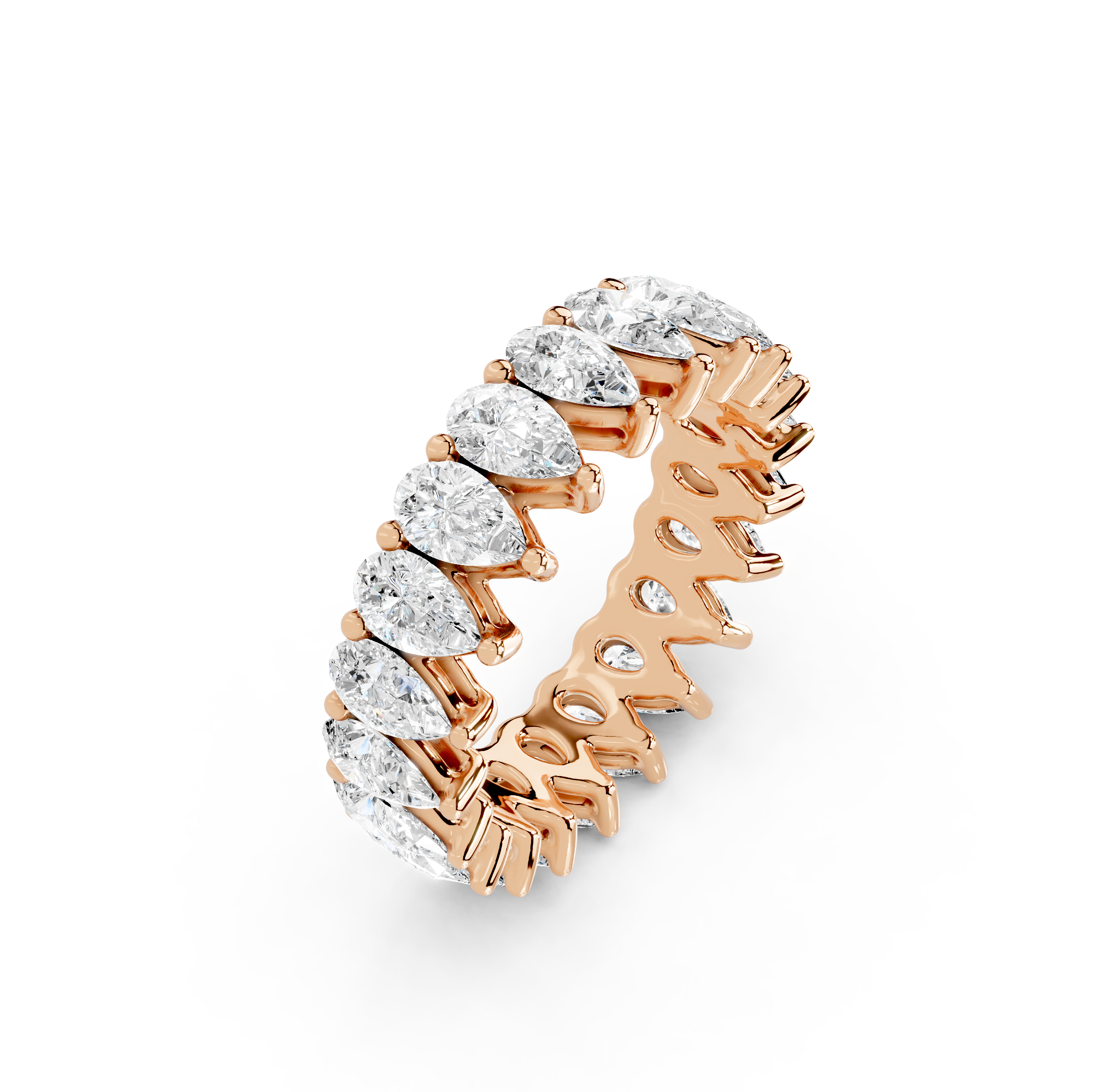 Pear Cut Eternity Band