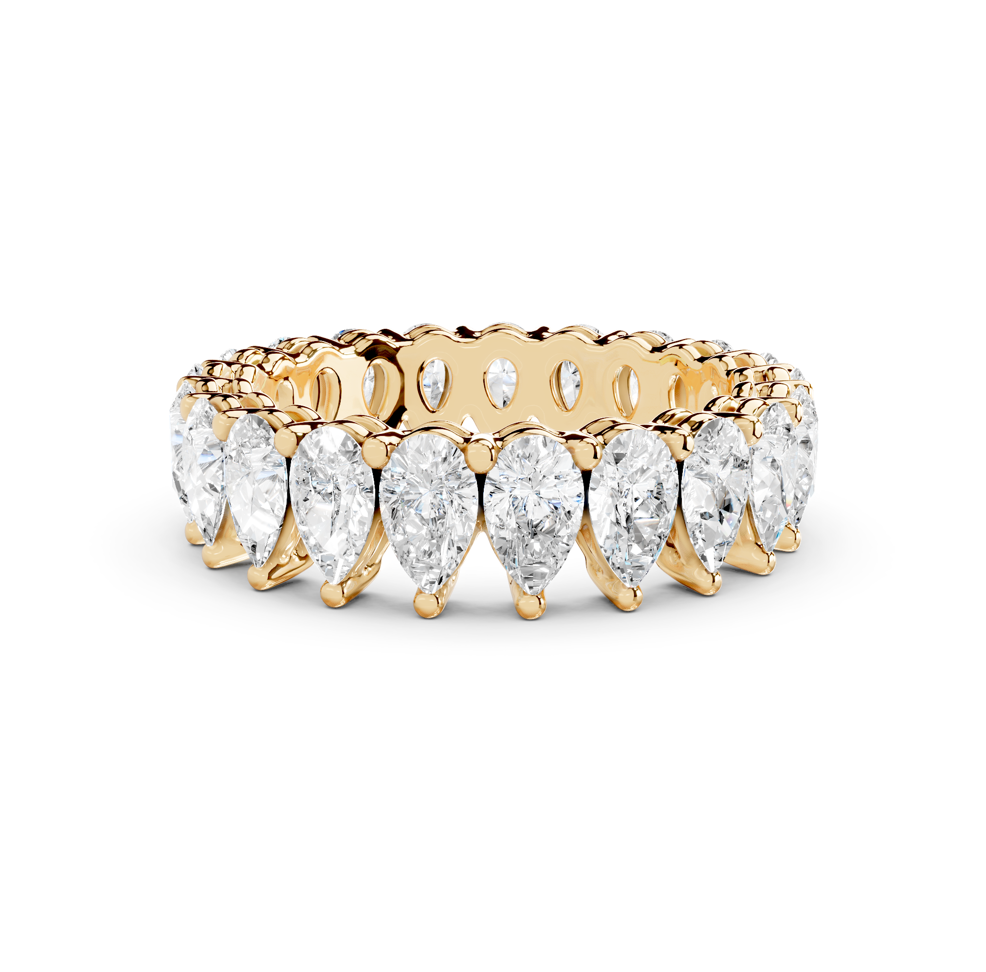 Pear Cut Eternity Band
