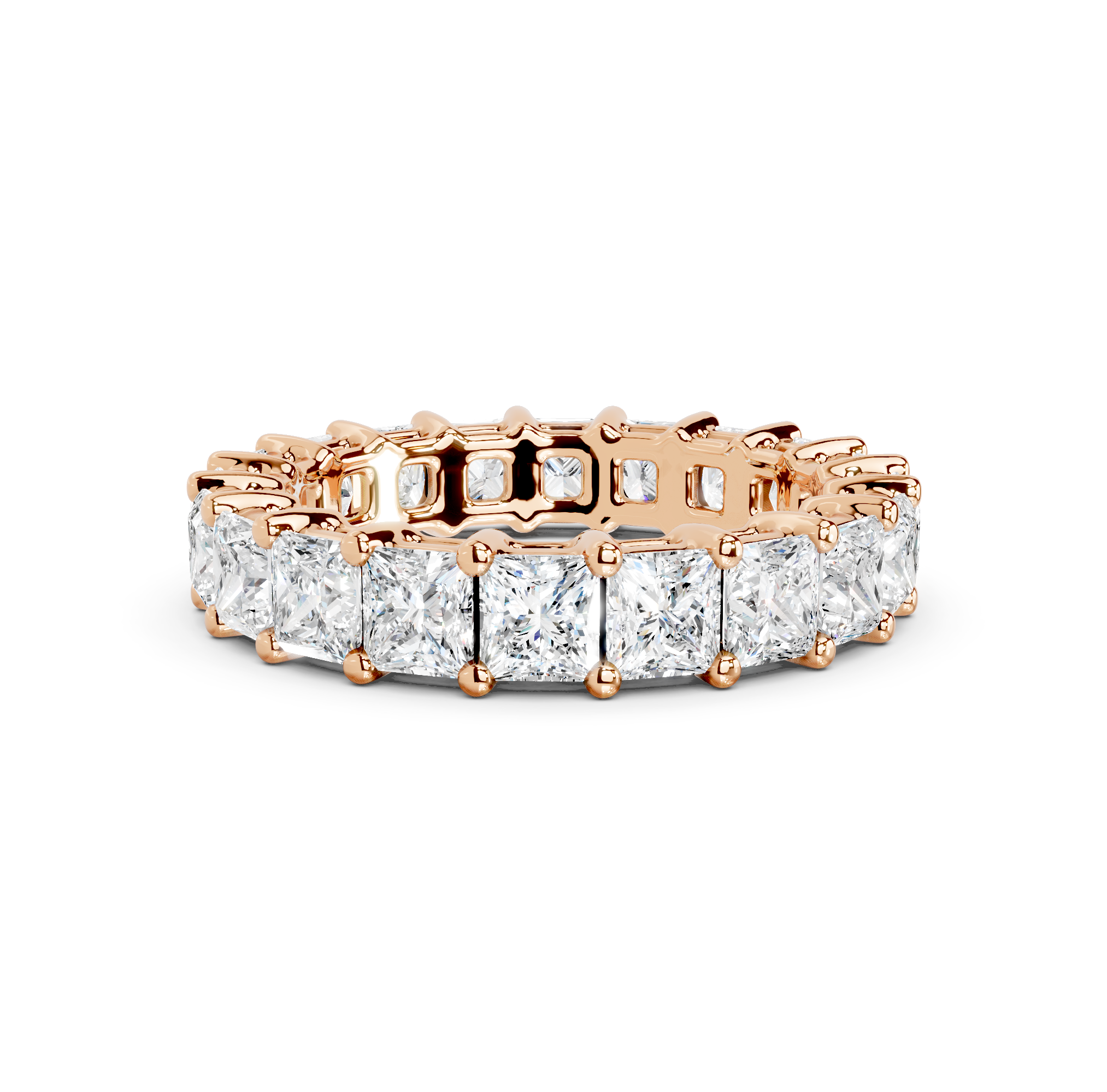 Princess Cut Eternity Band