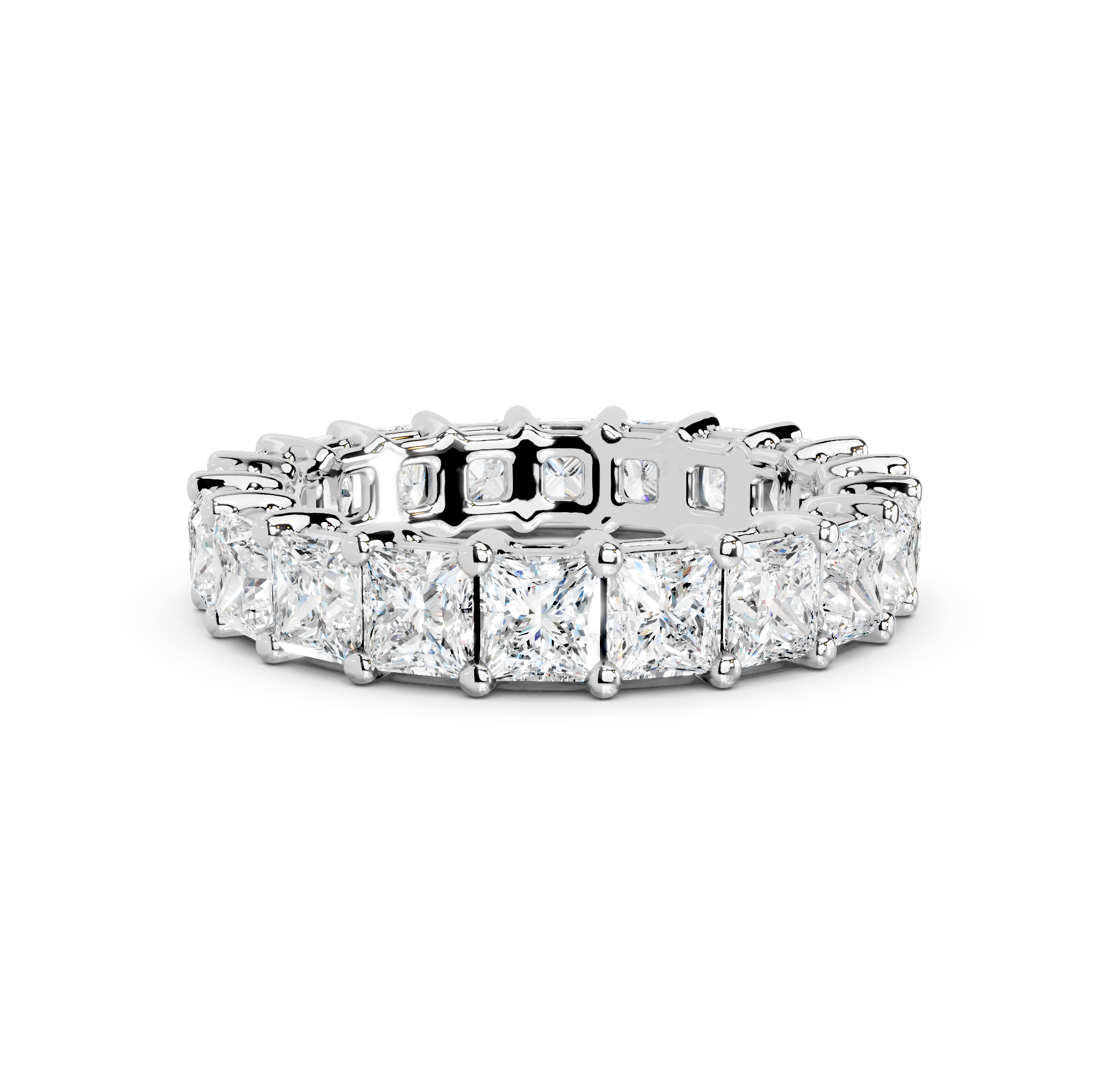 Princess Cut Eternity Band