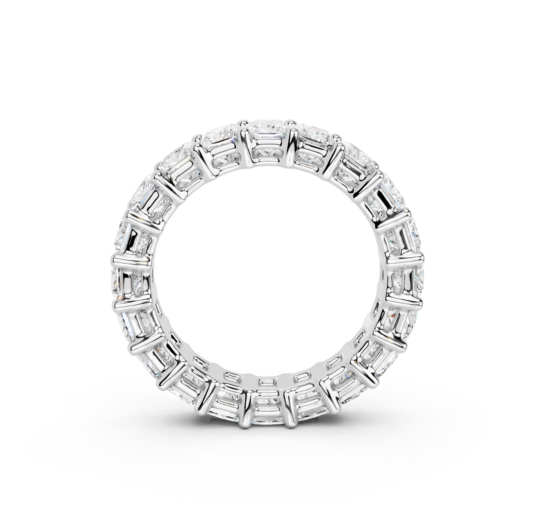Princess Cut Eternity Band