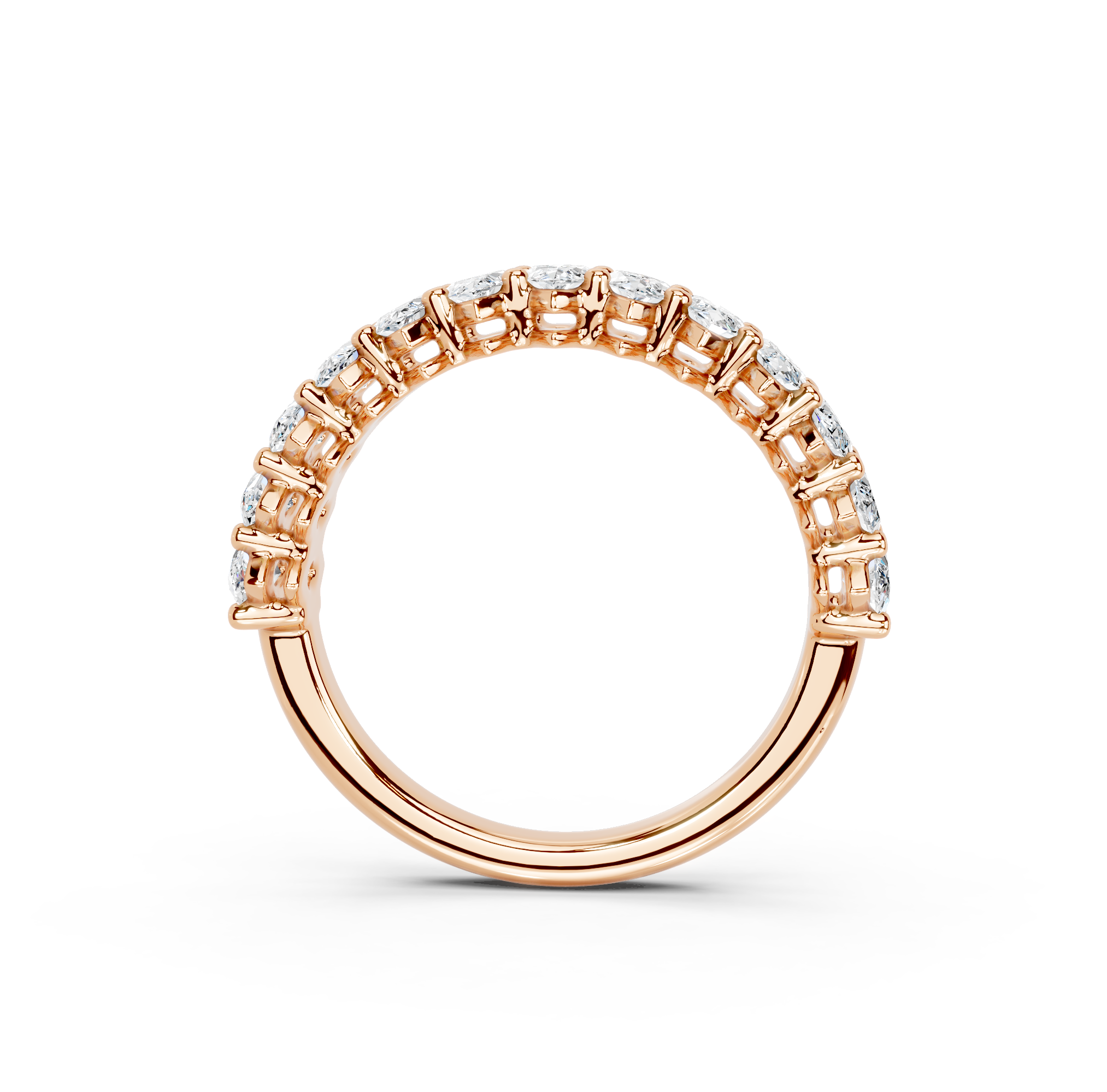Marquise Cut Half Eternity Band