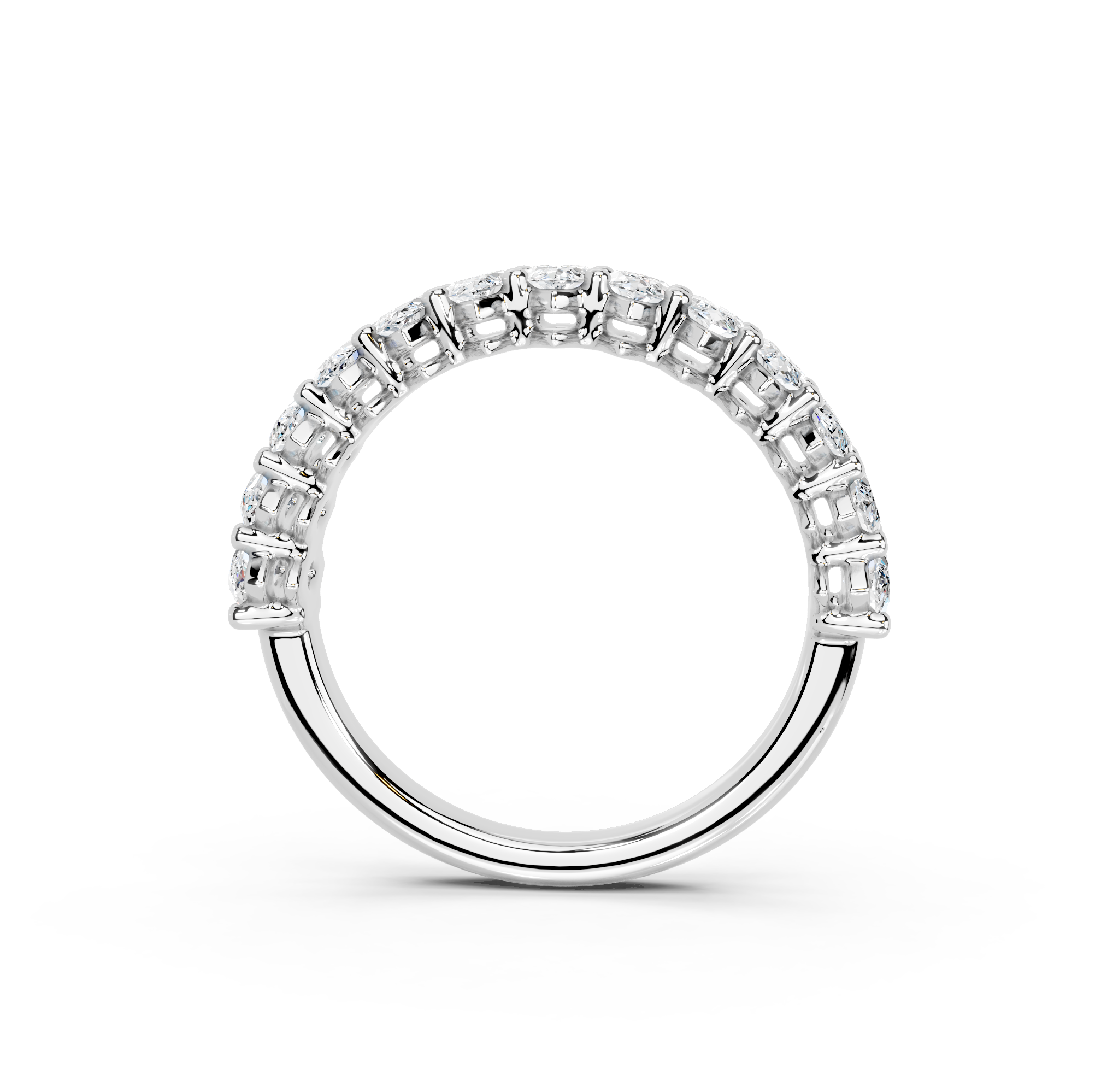 Marquise Cut Half Eternity Band