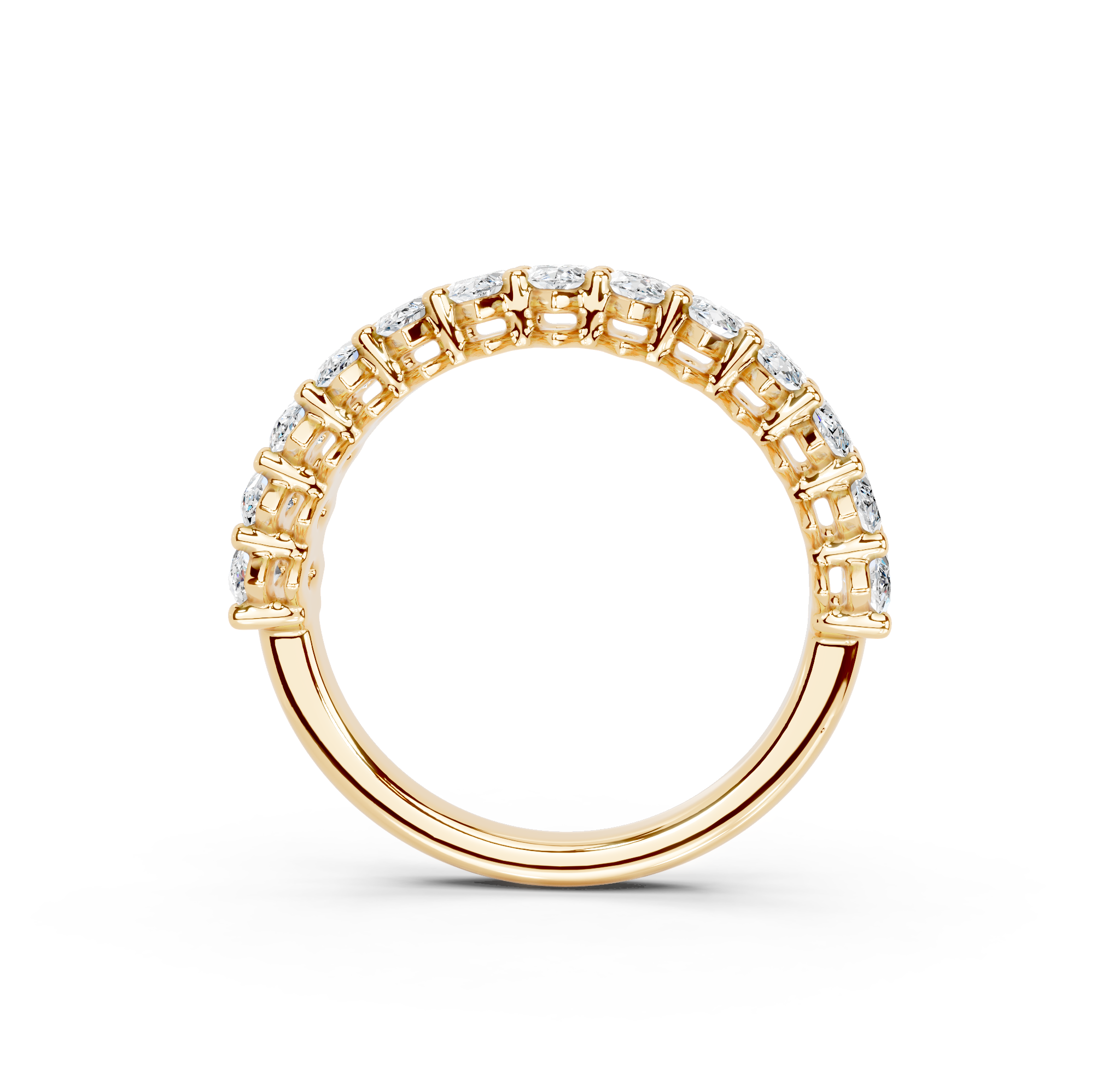 Marquise Cut Half Eternity Band