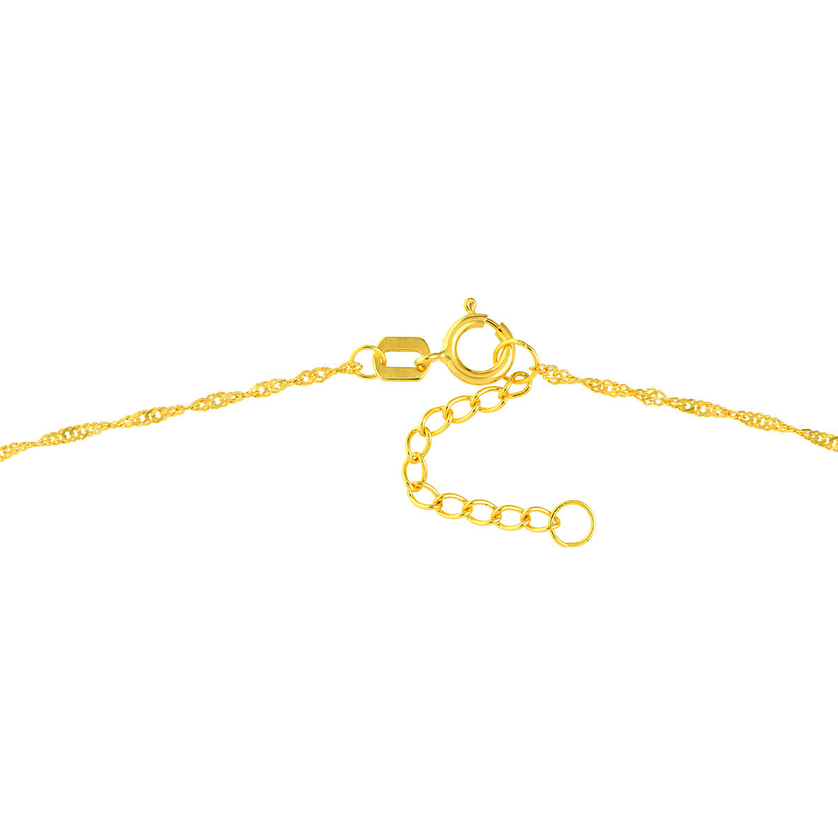 Dolphin Trio Adjustable Anklet 14K Yellow or White Gold