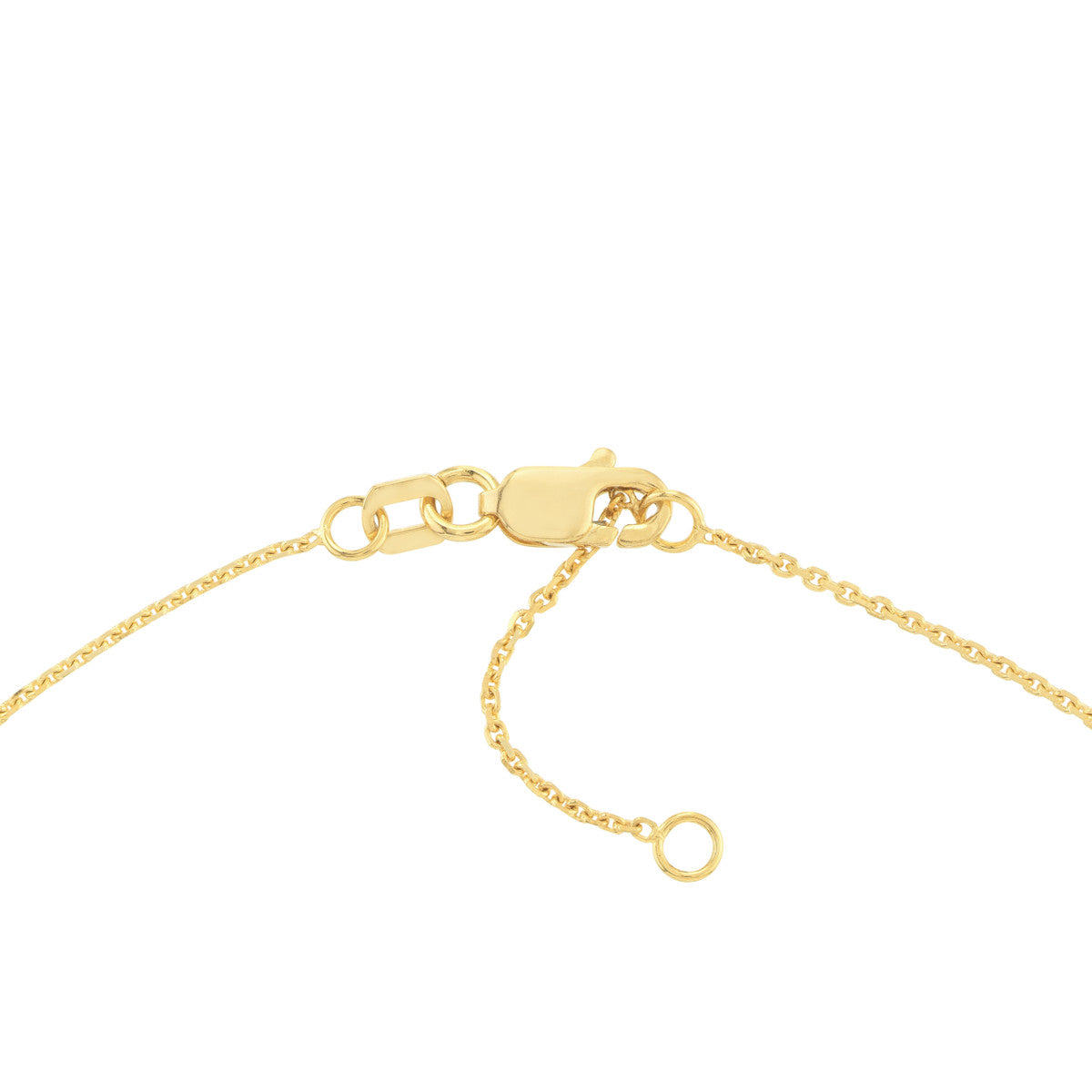 Dolphin Dangle Trio Adjustable Anklet 14K Yellow Gold