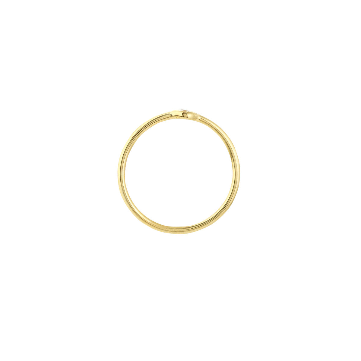 3pt Round Diamond Bezel Ring 14K Yellow, White and Rose Gold