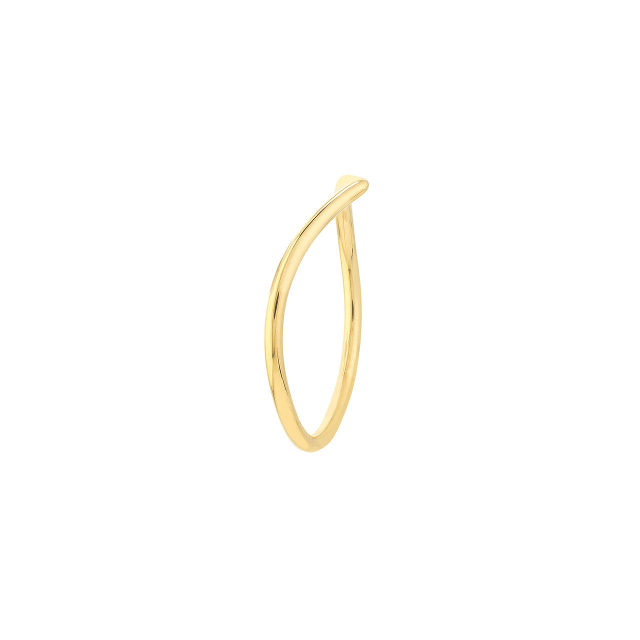 Chevron Wire Ring 14k Yellow Gold, White Gold, Rose Gold