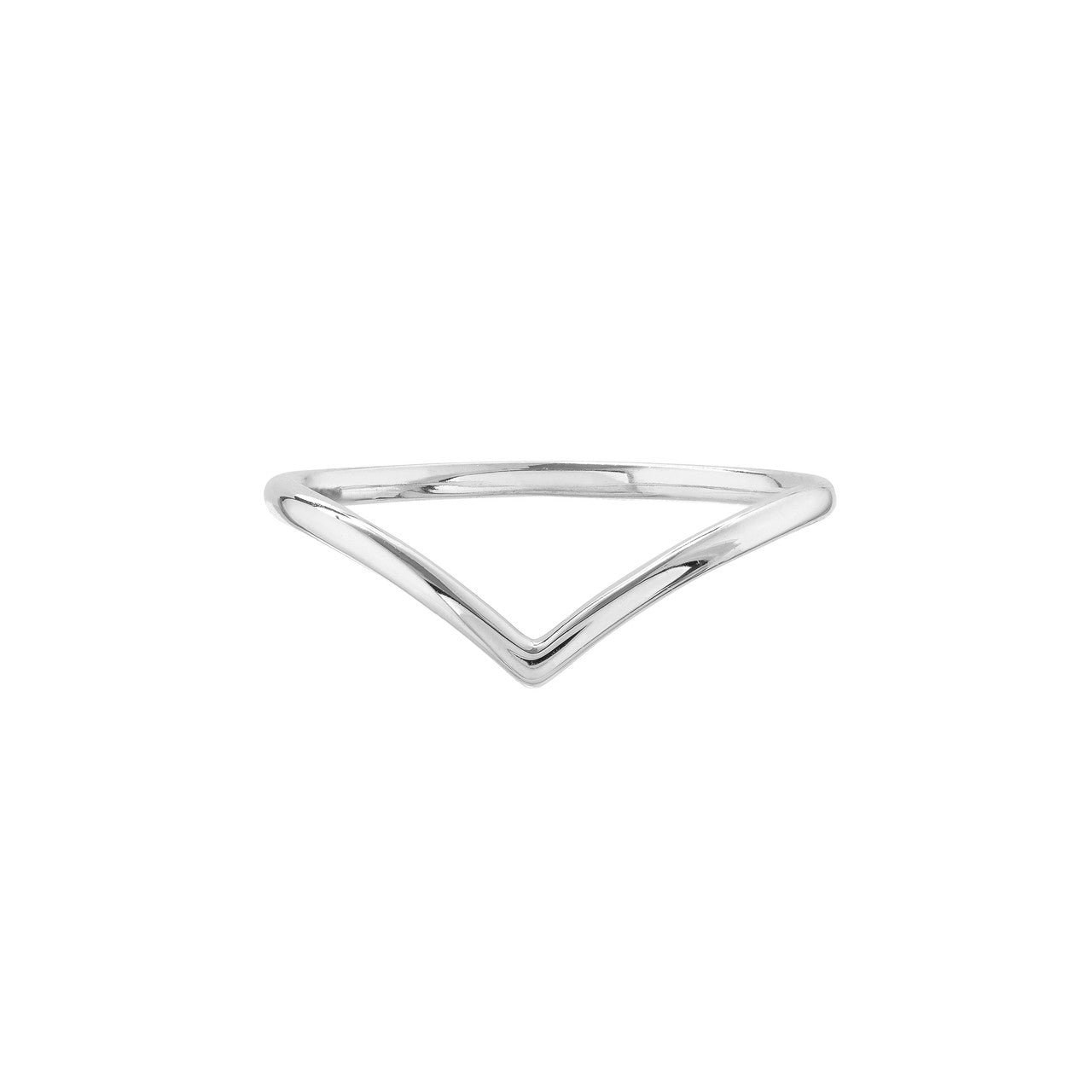 Chevron Wire Ring 14k Yellow Gold, White Gold, Rose Gold
