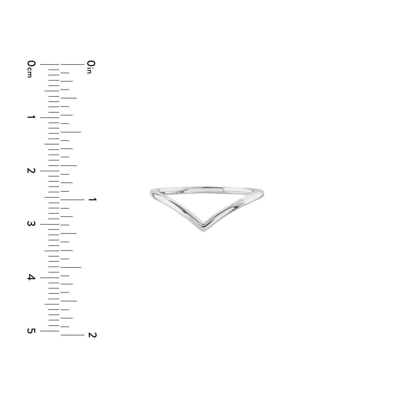 Chevron Wire Ring 14k Yellow Gold, White Gold, Rose Gold