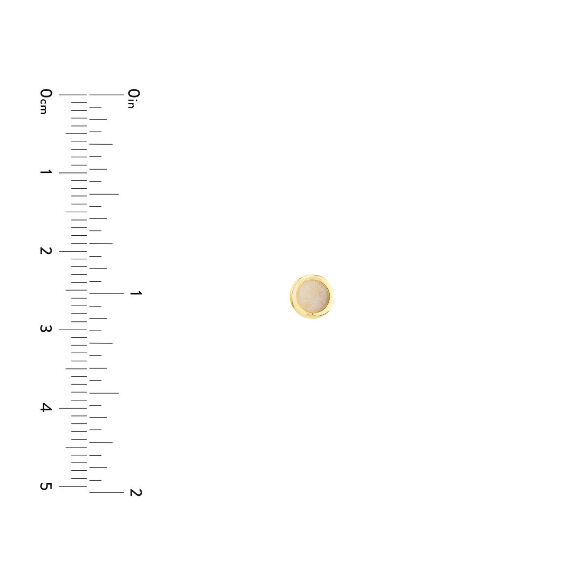 Mother of Pearl Enamel Multishape Stud Earrings 14K Yellow Gold