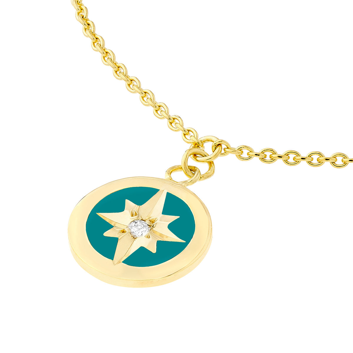 Medallion Necklace 14K Yellow Gold