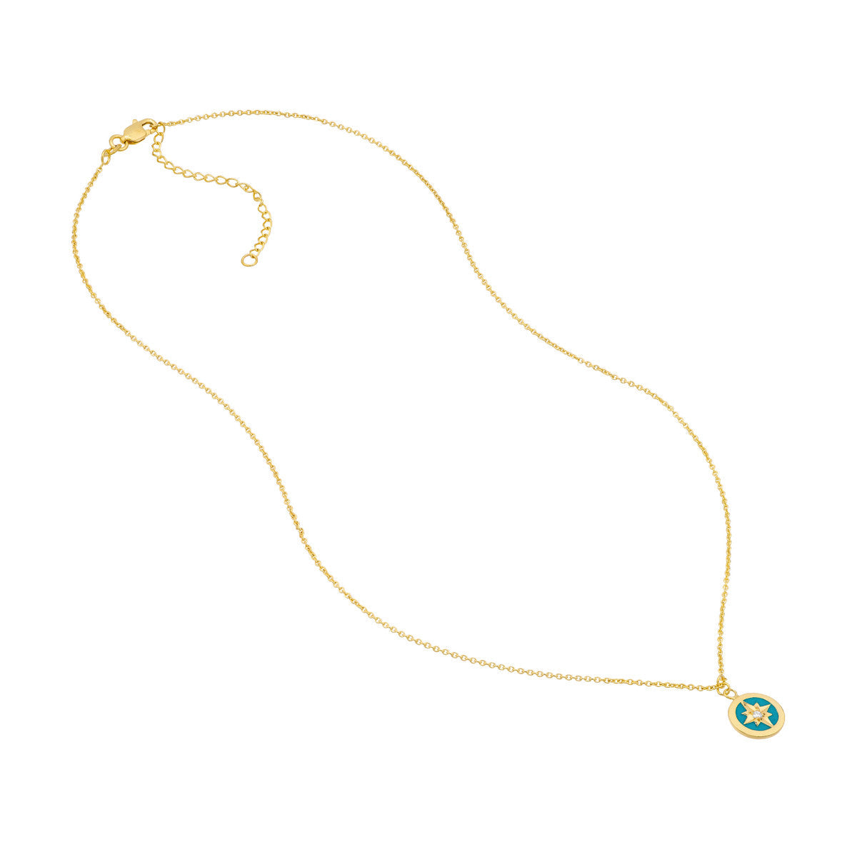 Medallion Necklace 14K Yellow Gold