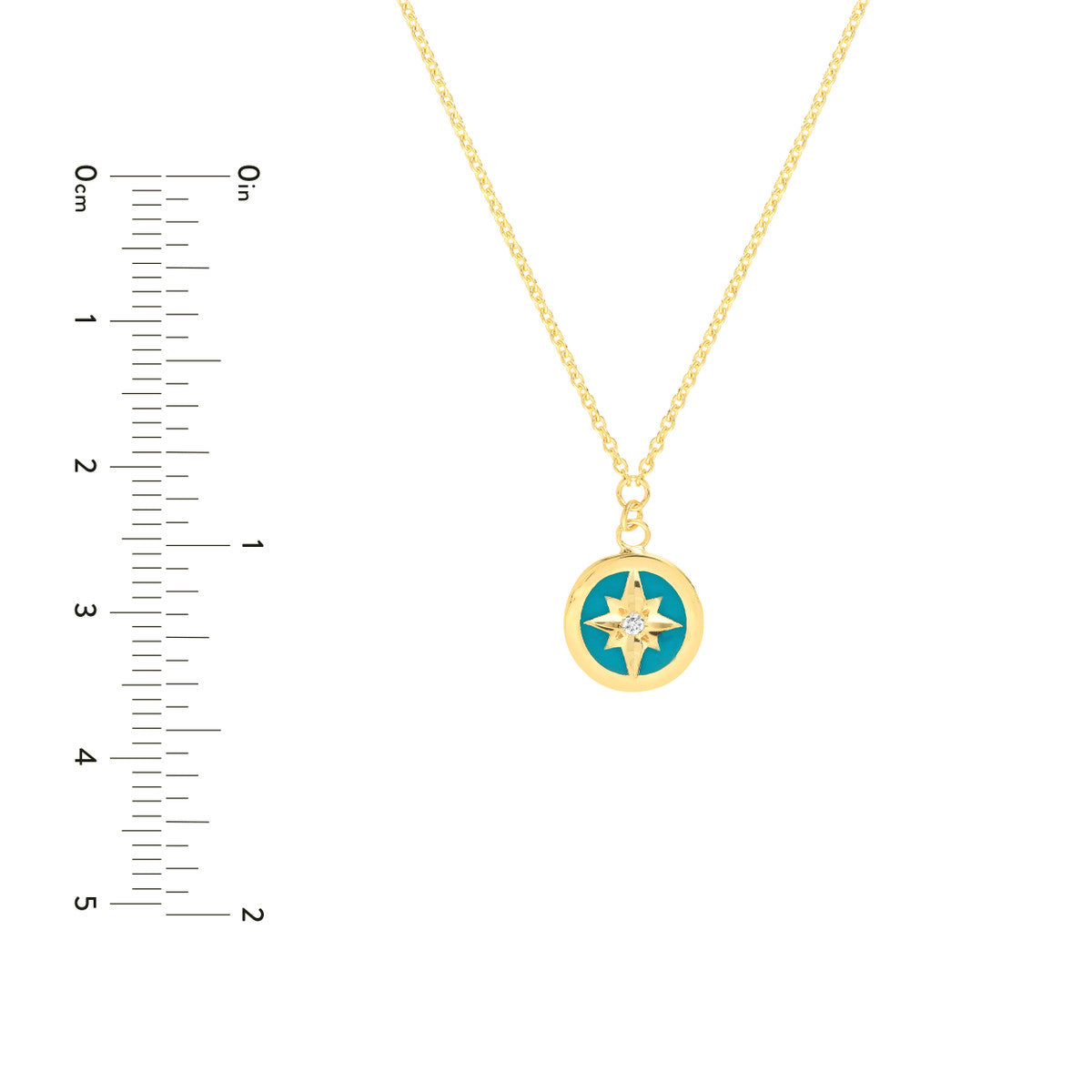 Medallion Necklace 14K Yellow Gold
