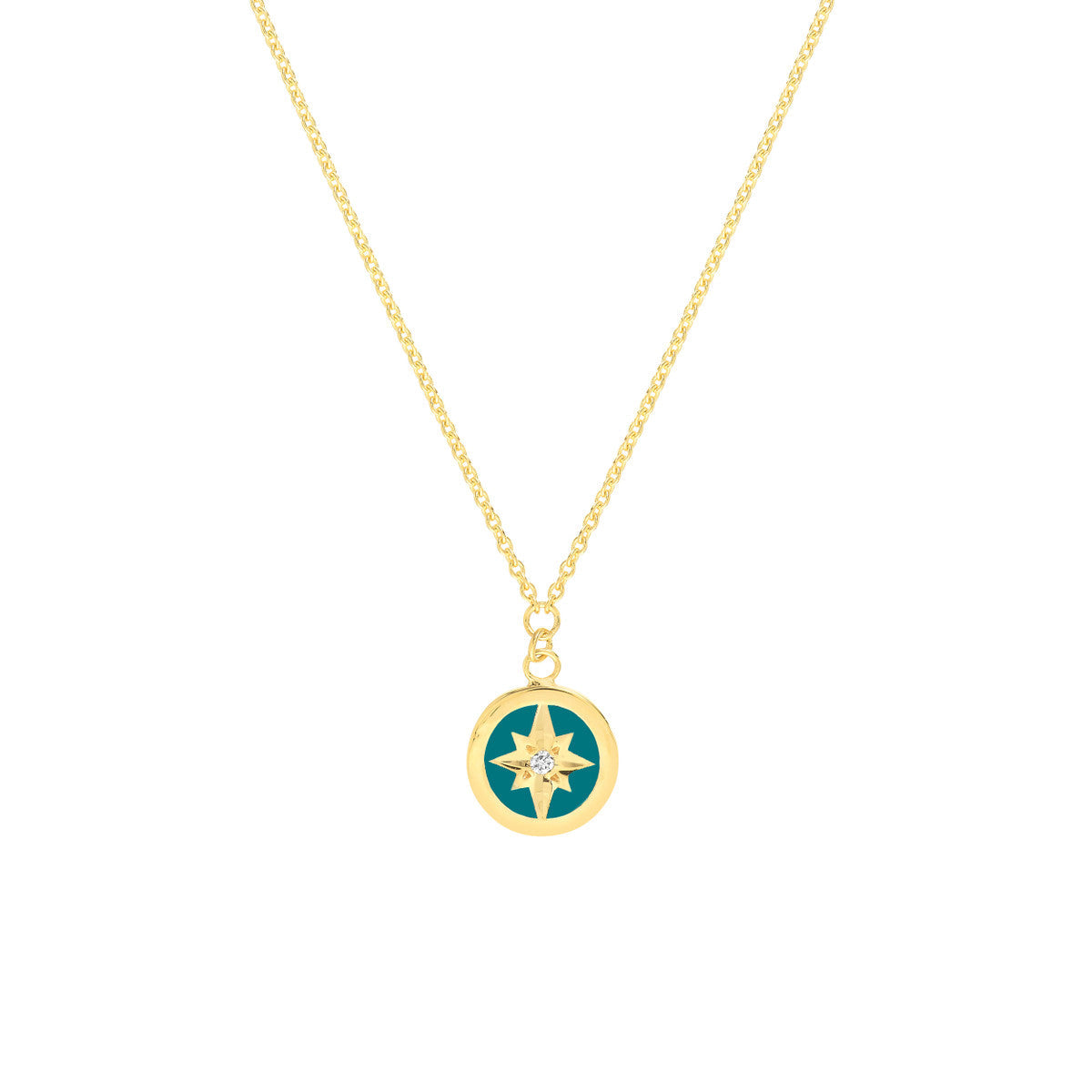 Medallion Necklace 14K Yellow Gold