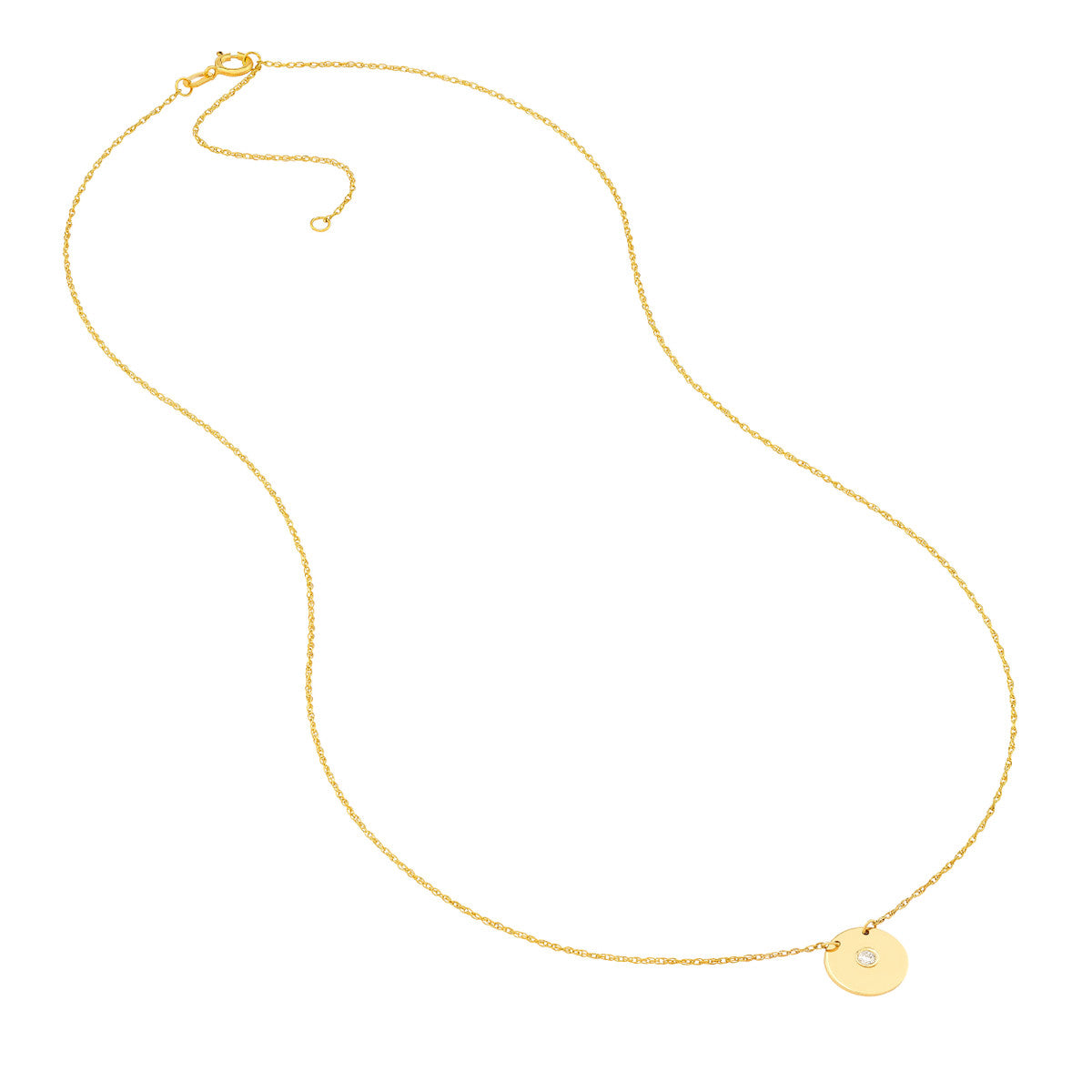 So You Diamond Necklace 14K Yellow Gold