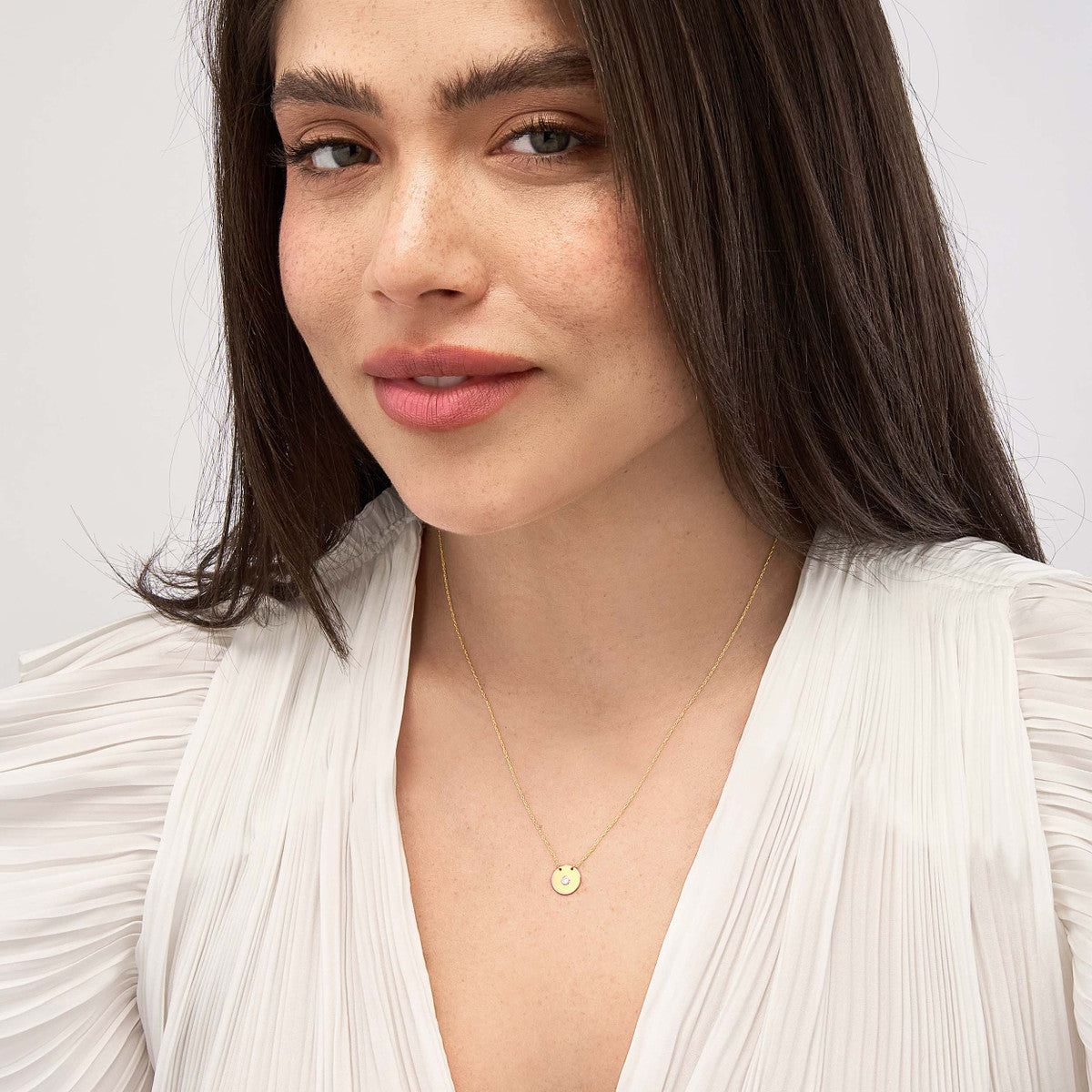 So You Diamond Necklace 14K Yellow Gold