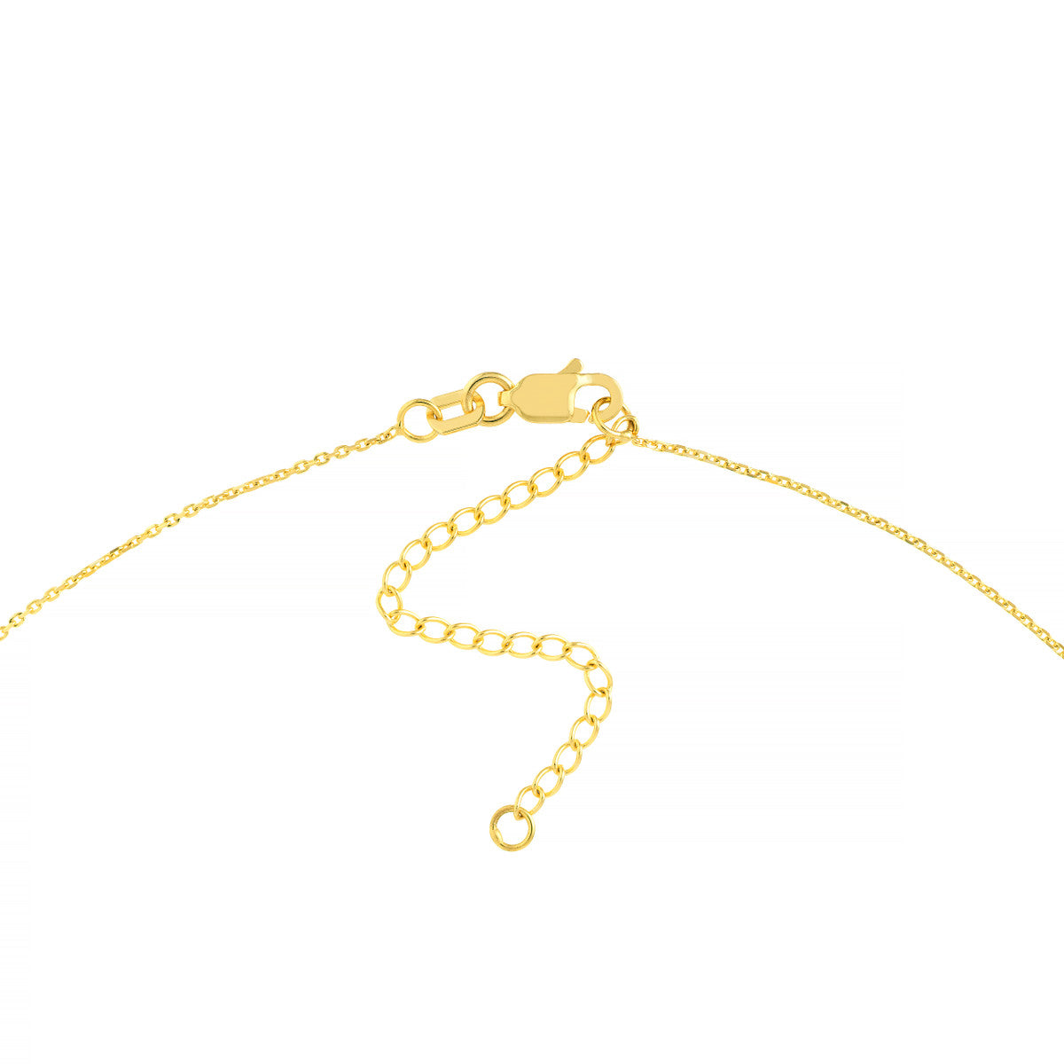 Diamond Thunderbolt Necklace 14K Yellow Gold