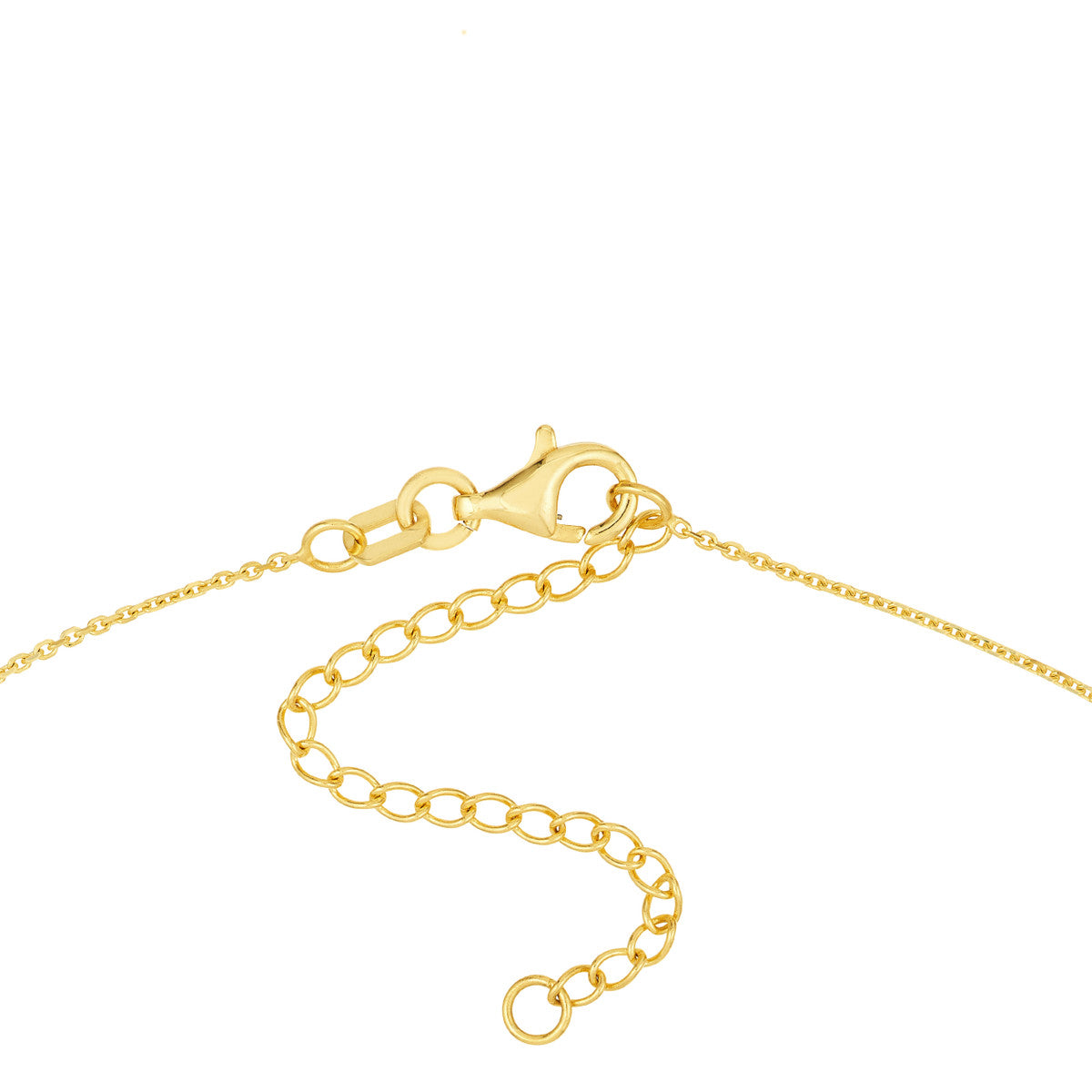 Heart Trio with Diamonds Necklace 14K Yellow Gold